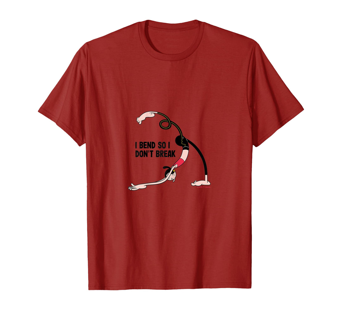 Olive Oyl "I Bend So I Don't Break" Yoga 4 Humanity Day T-Shirt