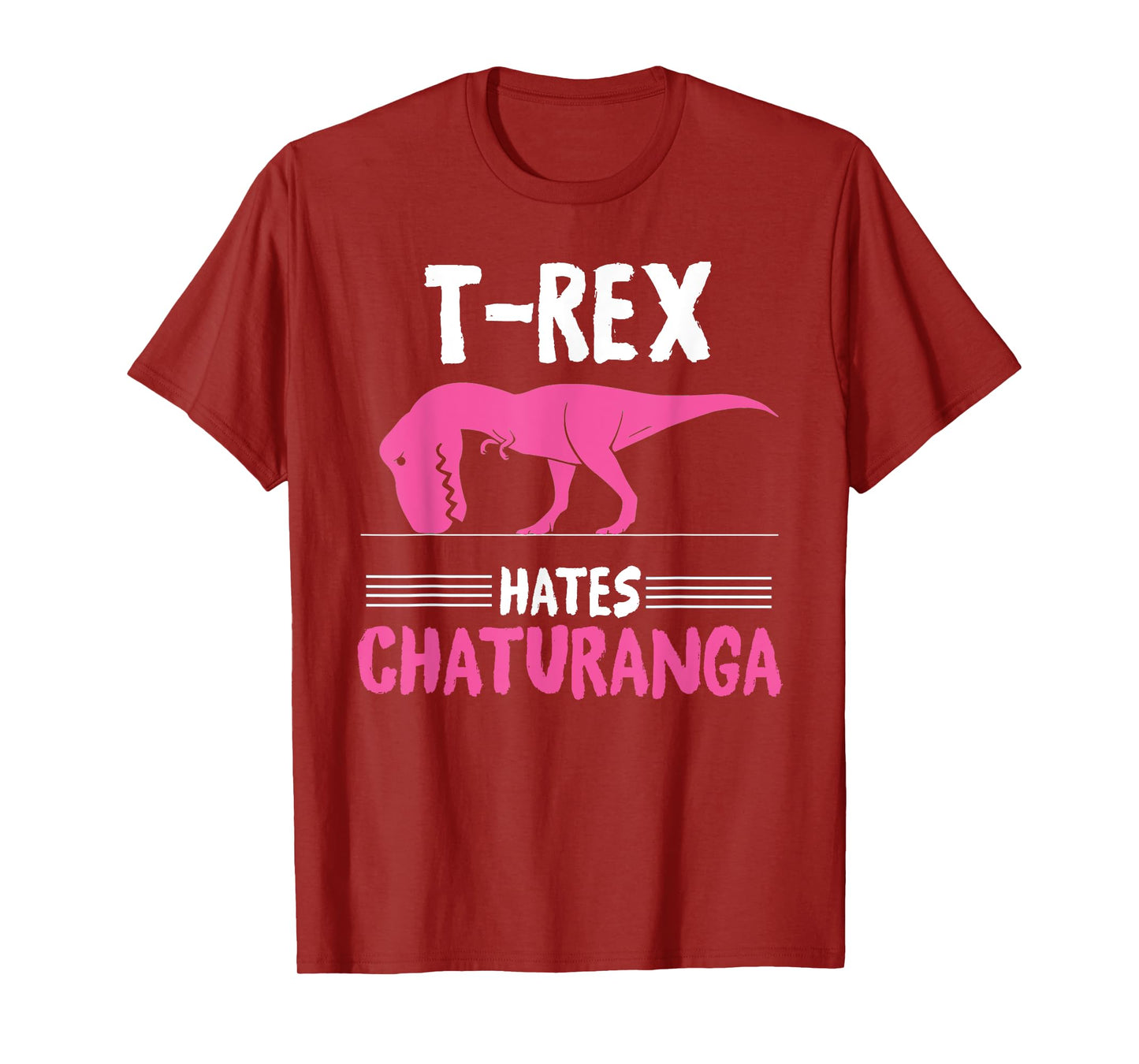 T-Rex Hates Chaturanga - Yoga Graphic T-Shirt
