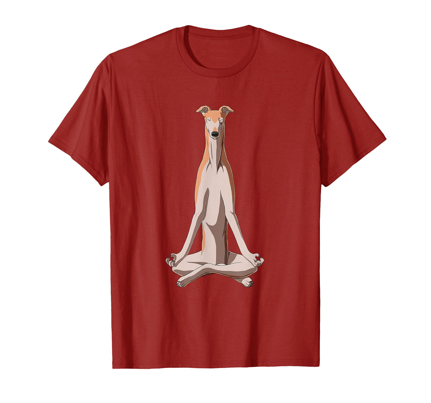 Funny Yoga Dog Greyhound T-Shirt for Men Women Kids