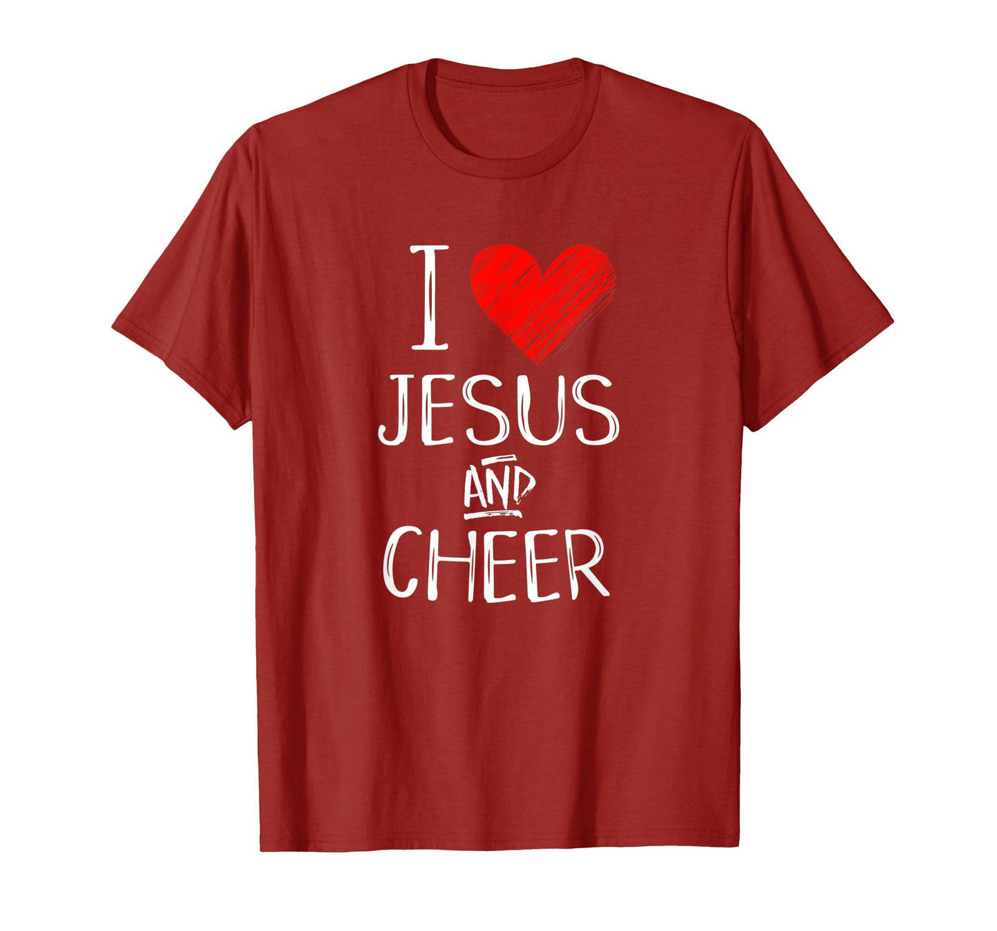 I Love Jesus And Cheer Christian Cheerleading Sport Shirt