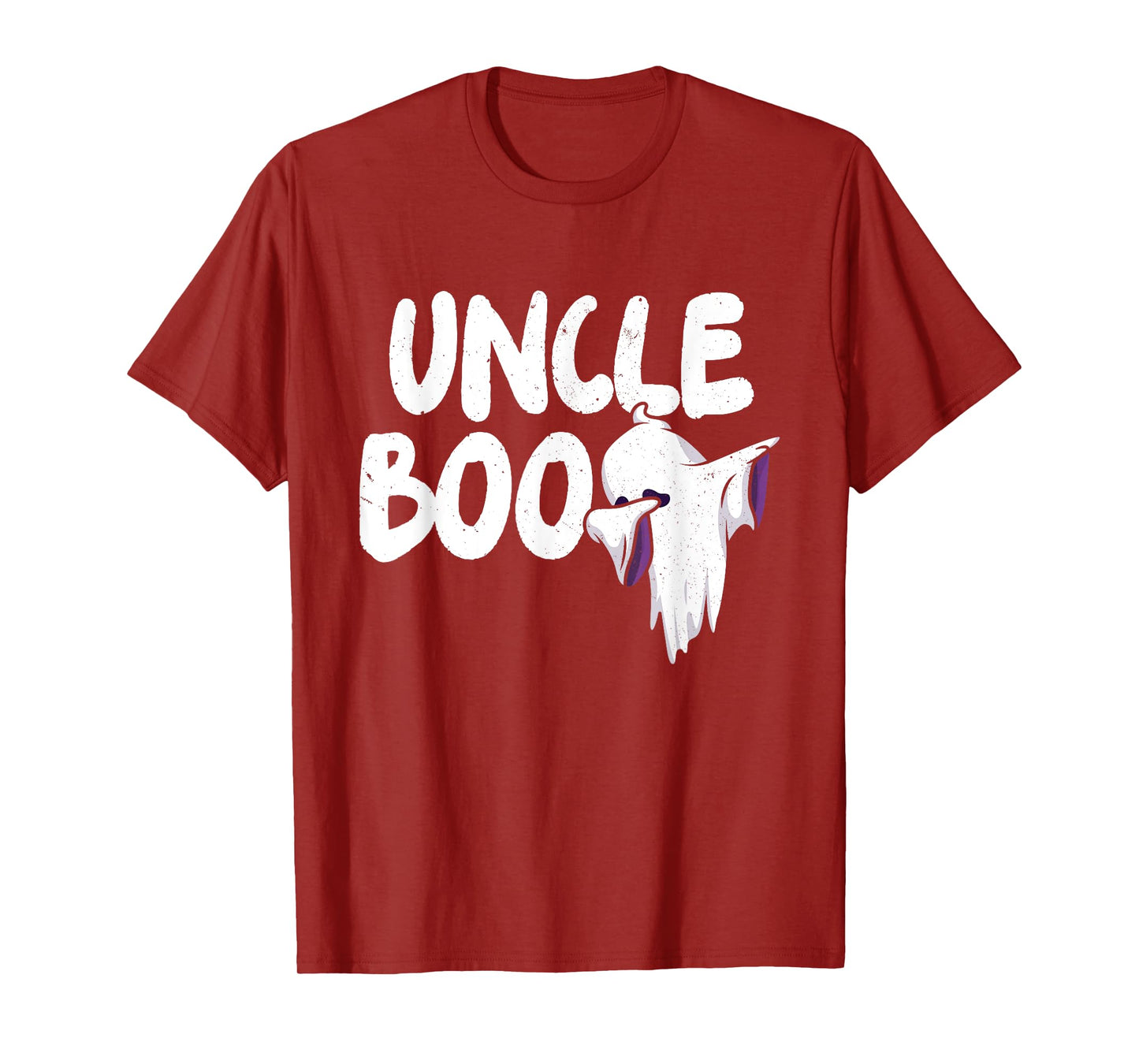 Uncle Boo Ghost Halloween Family Matching Spooky Dad Grandpa T-Shirt