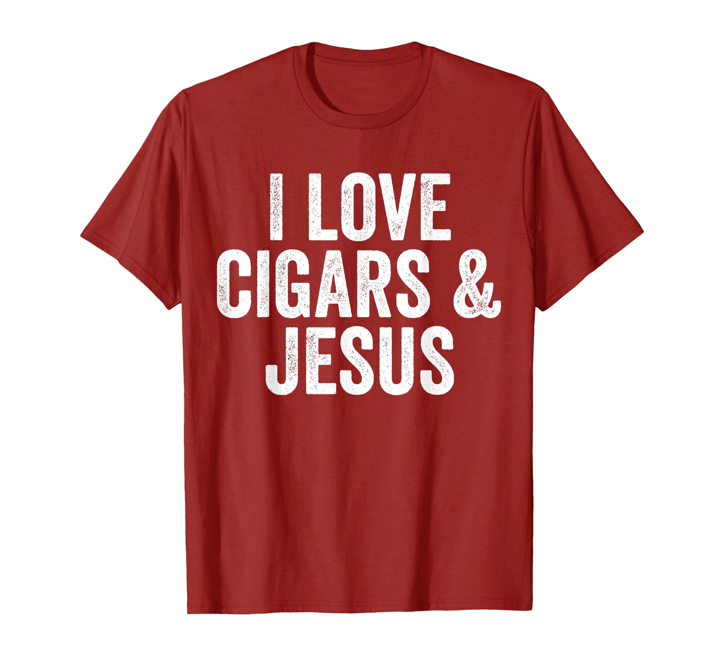 I Love Cigars & Jesus, Cool Christian Smoker Humor T-Shirt
