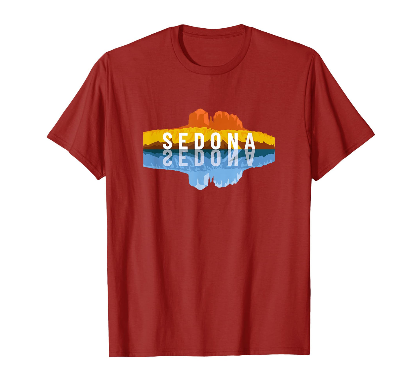 Sedona Arizona Mountain Reflections - Arizonan Climbing T-Shirt