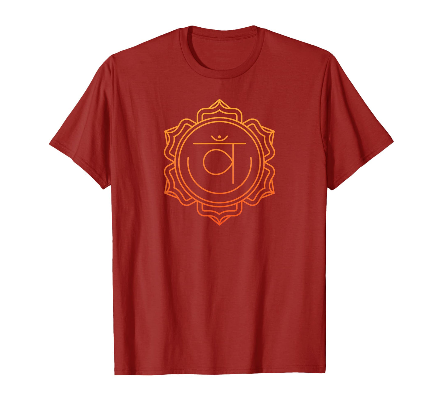 Chakra Tees Sacral Chakra Fiery Orange T-shirt T-Shirt