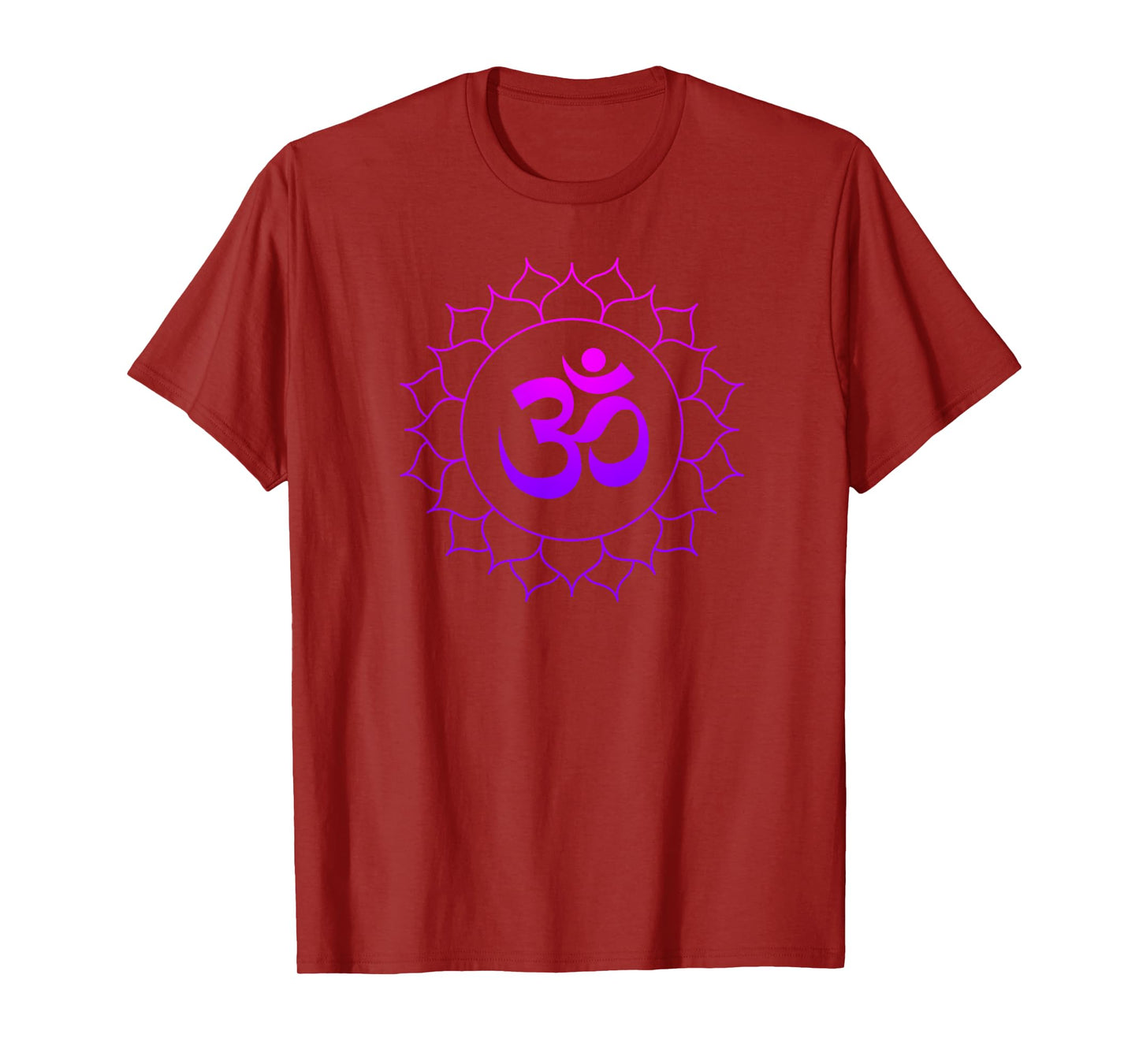 Graphic Om Lotus T-Shirt Gift Ohm Yoga Spiritual Tee T-Shirt