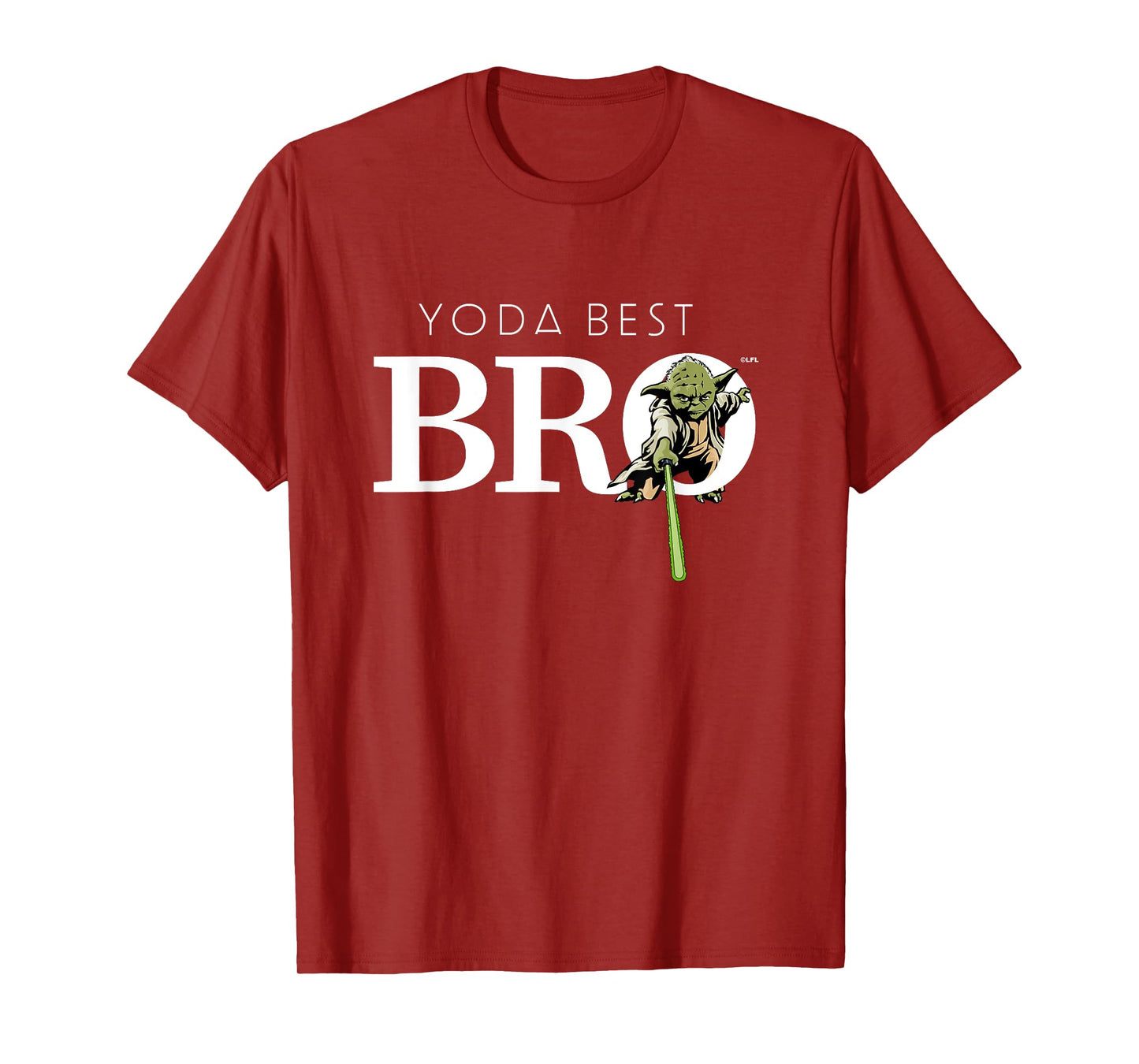 Star Wars Yoda Best Bro Lightsaber Gift for Brother T-Shirt