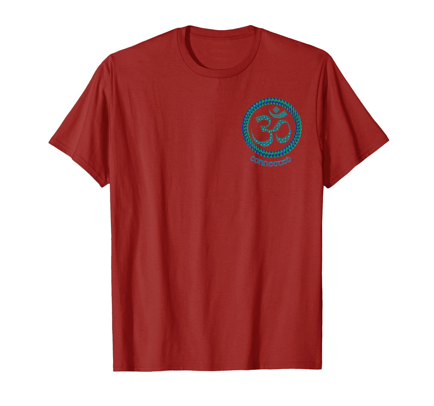 The Ohm, Om or Aum symbol. More artwork on back T-Shirt