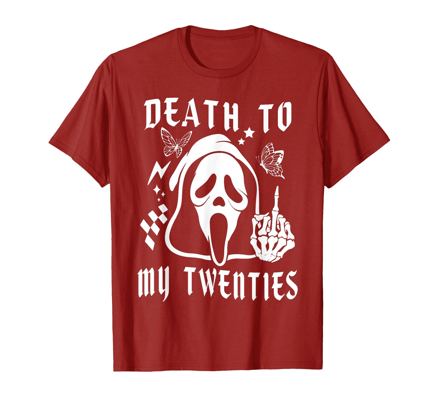 Death To My Twenties Funny R.I.P 20s, 30th Birthday Skeleton T-Shirt