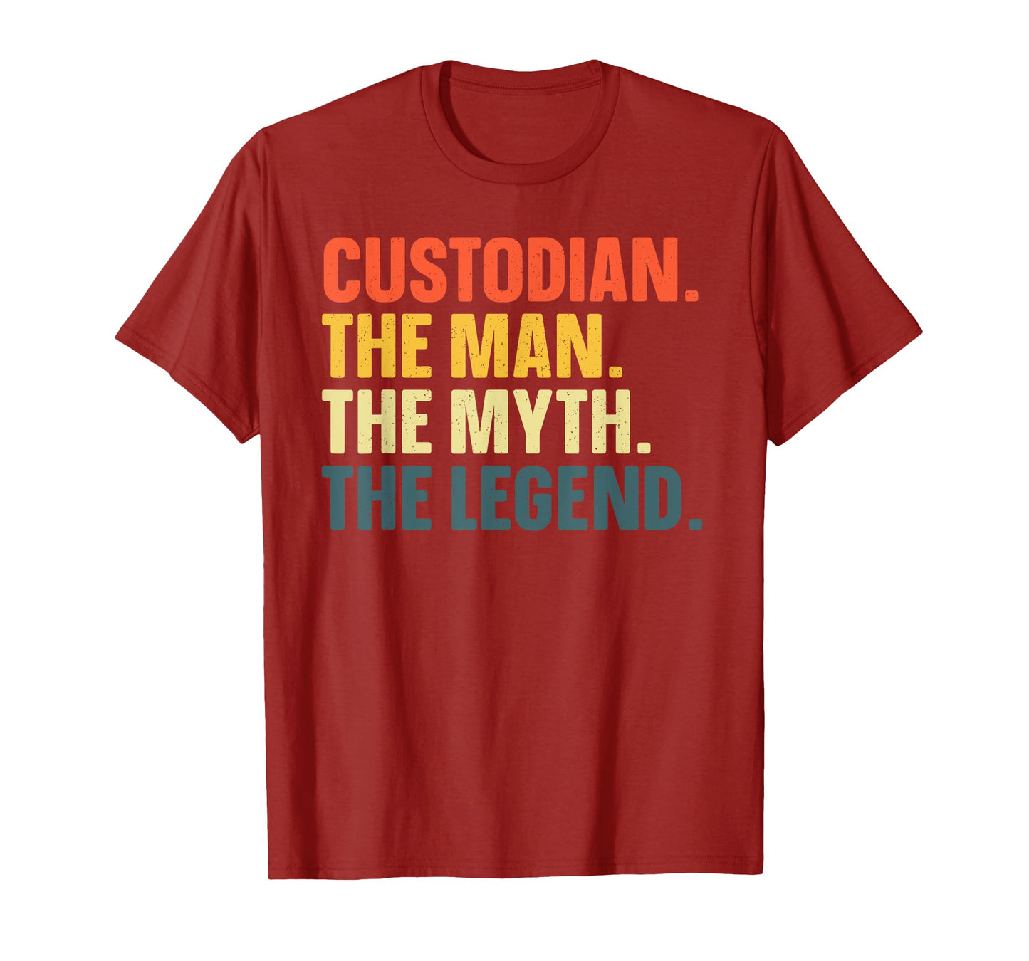 Custodian Art For Men Janitor School Custodian Appreciation T-Shirt