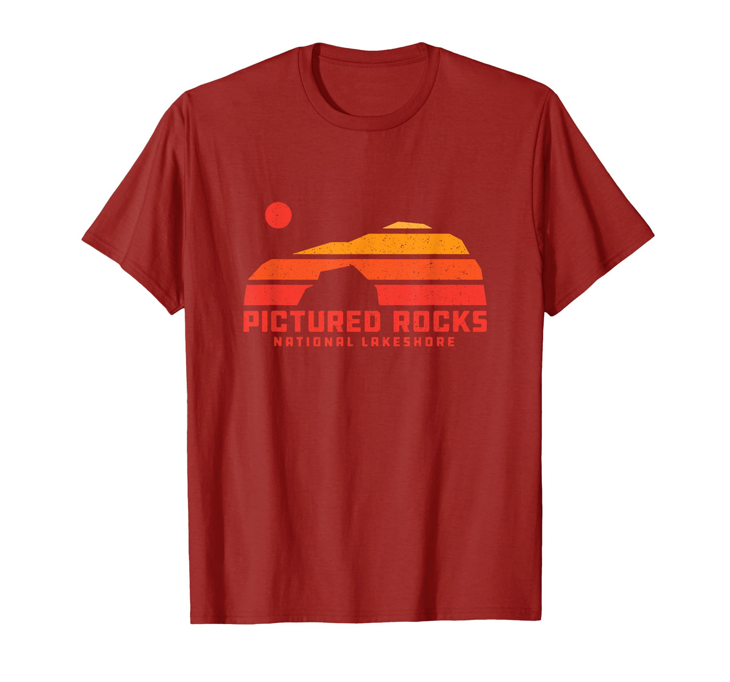 Lover’s Leap Sanstone Cliffs Pictured Rocks Michigan 70s 80s T-Shirt