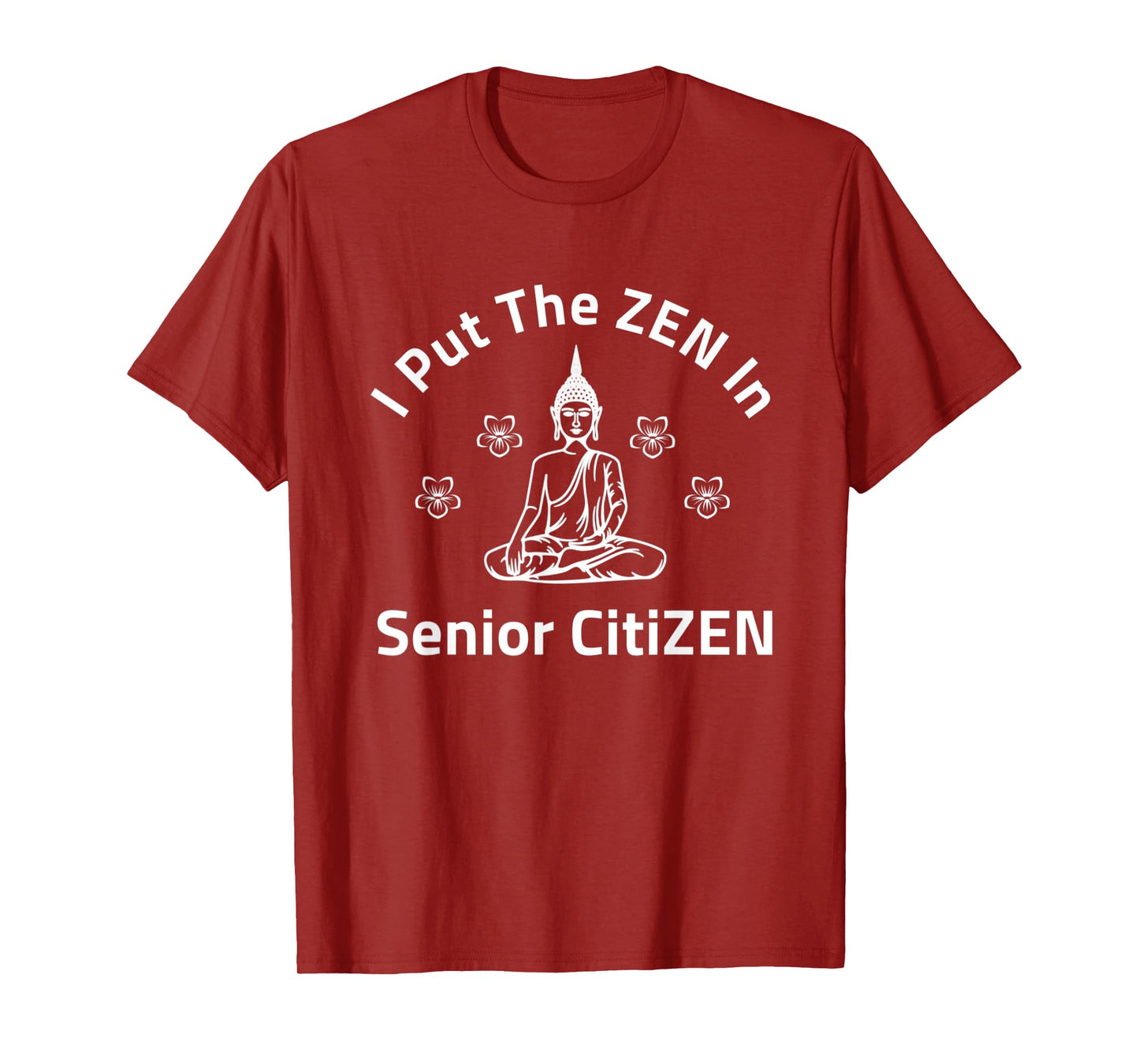 Senior Citizen Zen Funny Old People Grandma Yoga Relaxation T-Shirt
