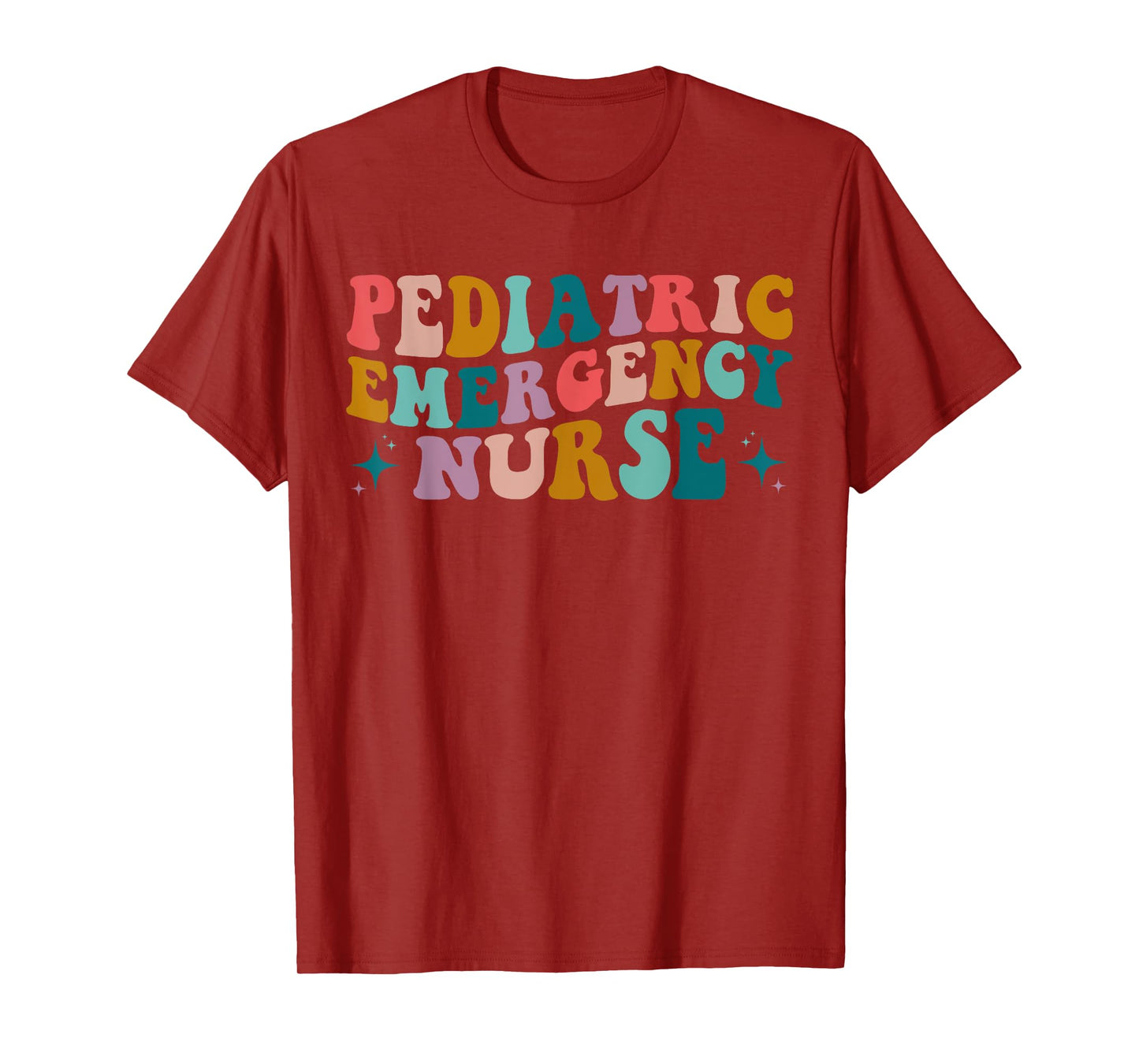 PEDS Emergency design Pediatric ER Nurse Emergency Room RN Nursing groovy retro T-Shirt