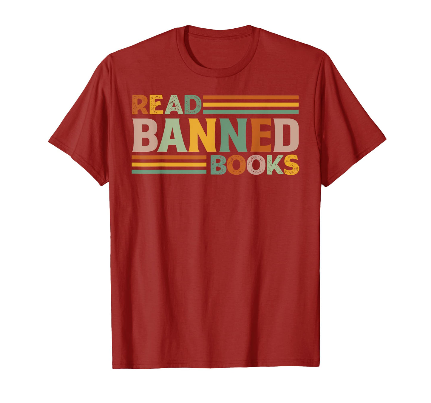 Cool Publication - Read - Old Stuff Read Banned Books T-Shirt - Unisex-Adults - Black - Small - Short Sleeve