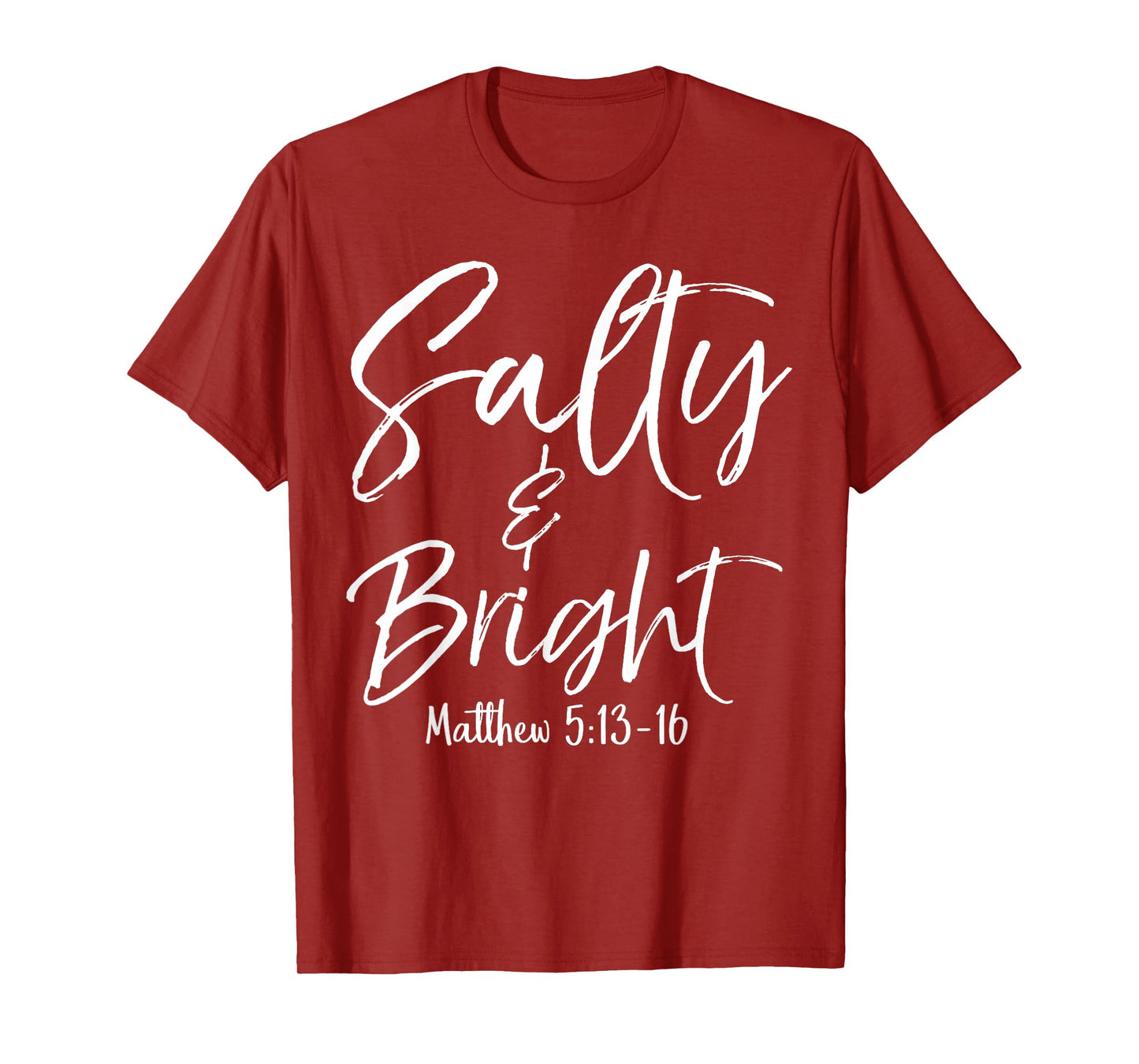 Salty and Bright Shirt Matthew 5:13-16 Vintage Christian Tee T-Shirt