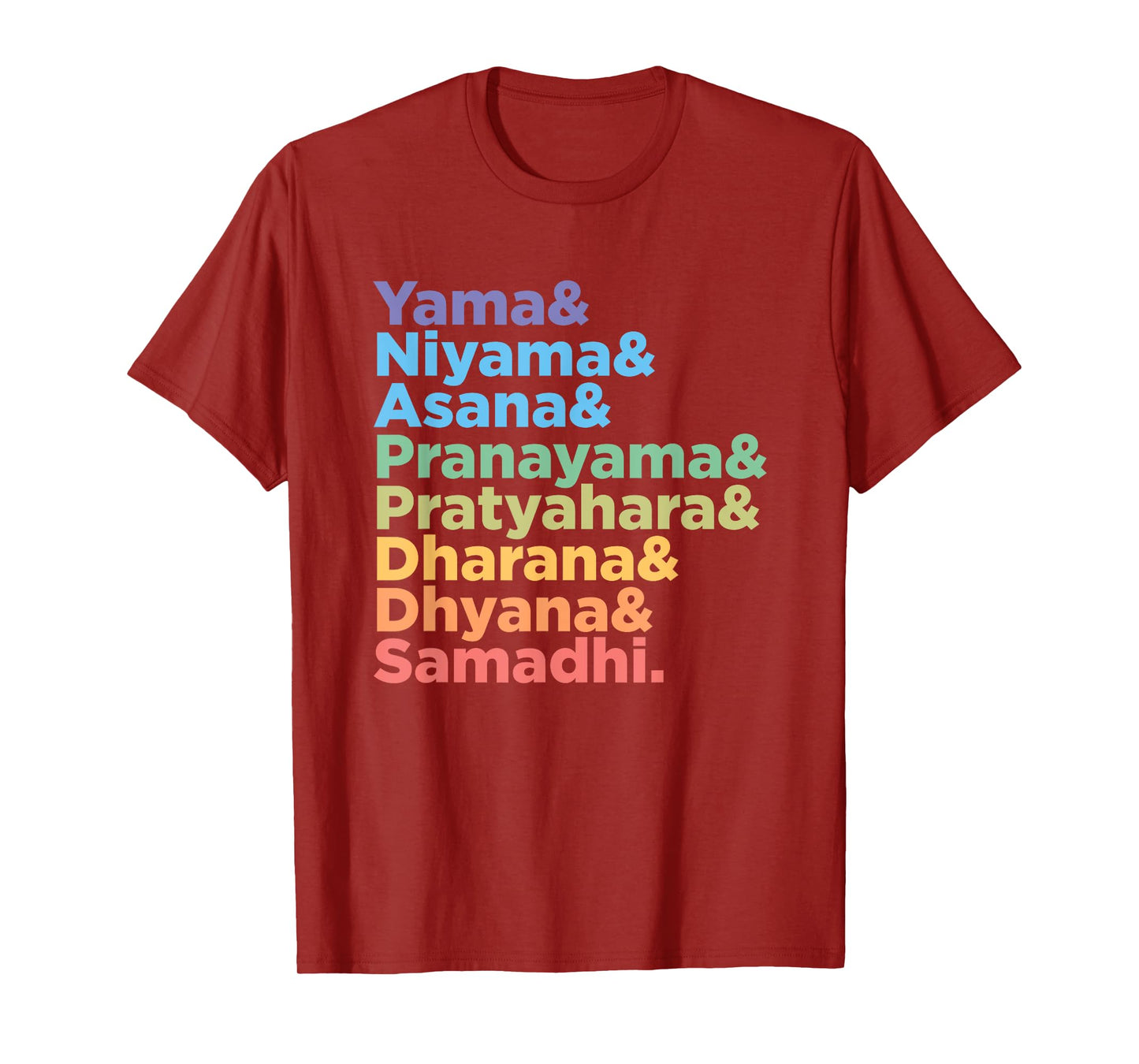 Raja Yoga Practice 8 Words for Yoga Teacher and Meditation T-Shirt