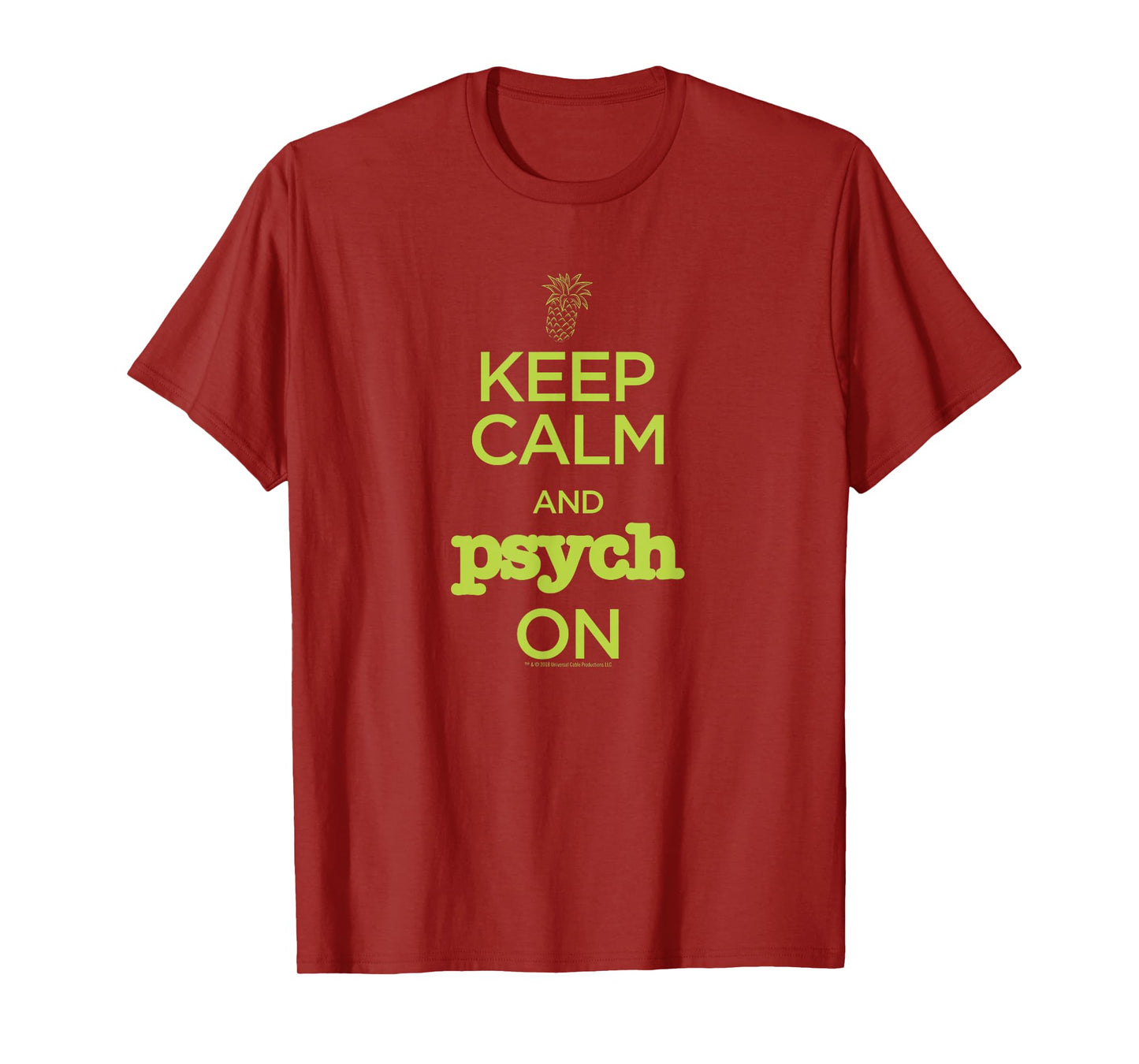 Psych Keep Calm and Psych On Standard T-Shirt - Official Tee T-Shirt