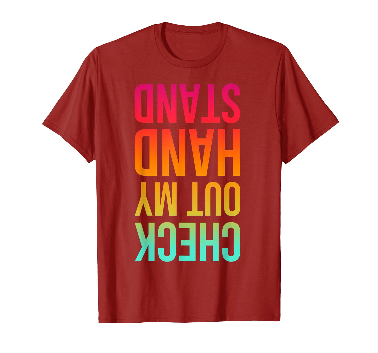 Check Out My Handstand Funny Gymnastics Boys Girls T-Shirt