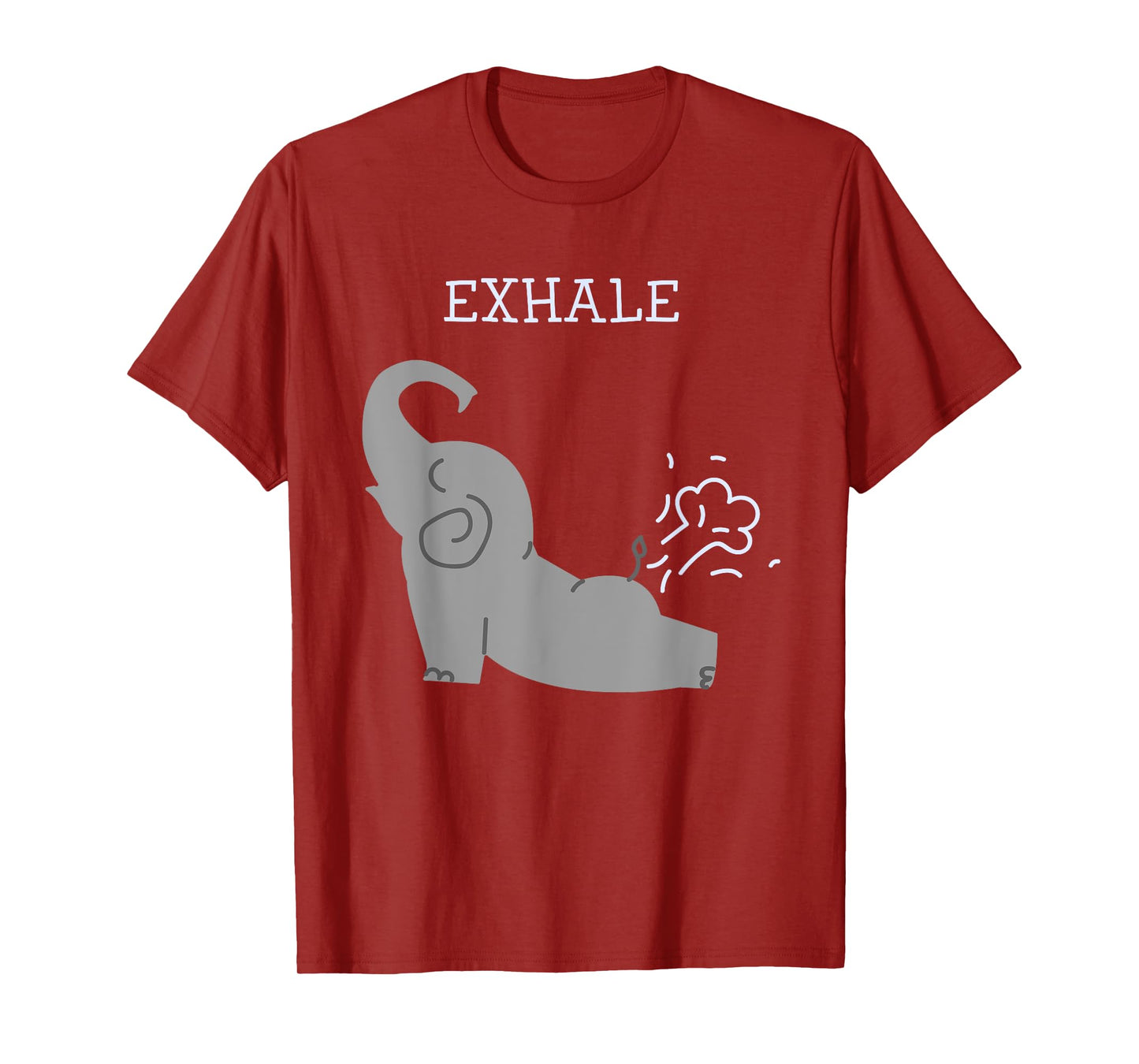 Exhale Elephant Fart Yoga T-Shirt