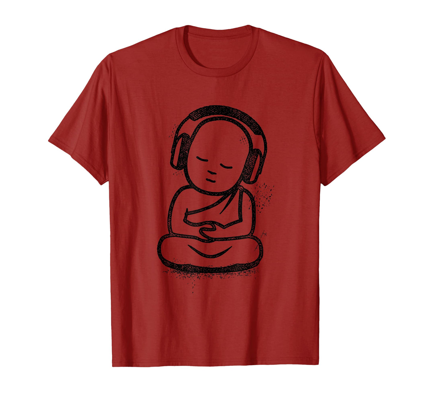 Buddha Headphones - Buddhist Monk DJ Music Lover T-Shirt