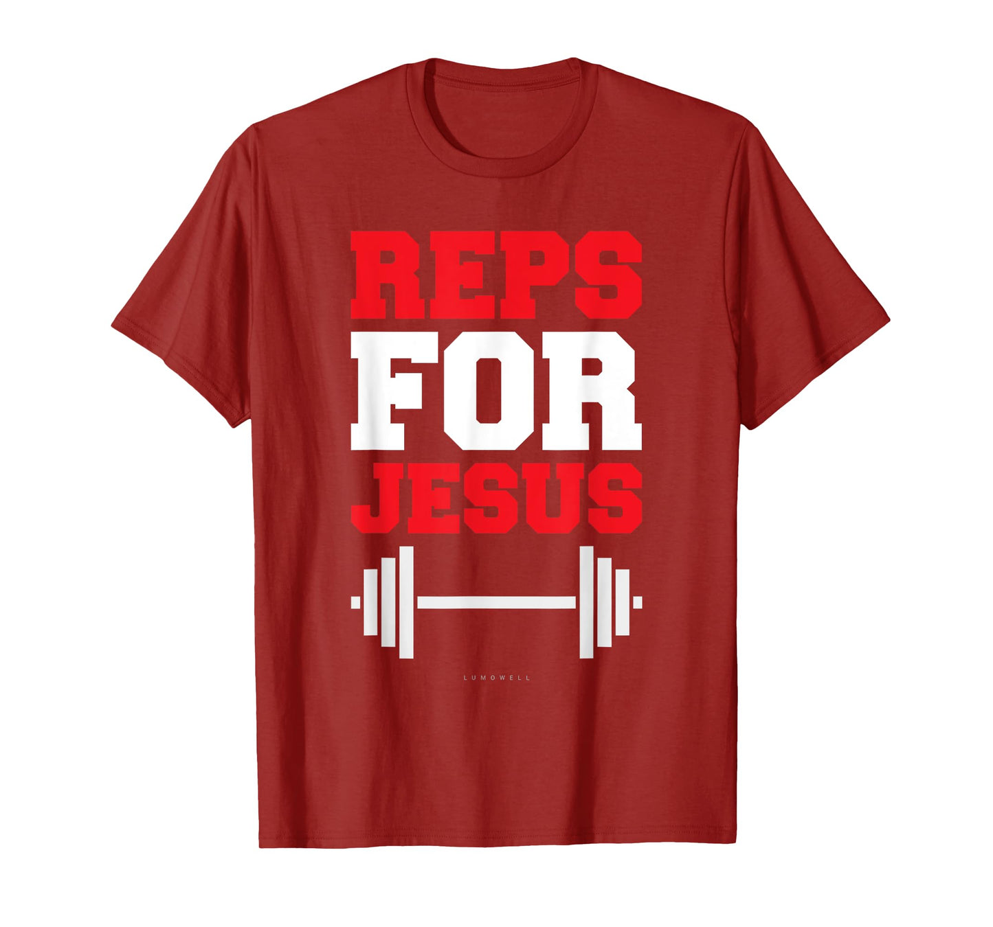 Reps For Jesus Tee. Funny Gym Jesus Tshirts With Sayings T-Shirt