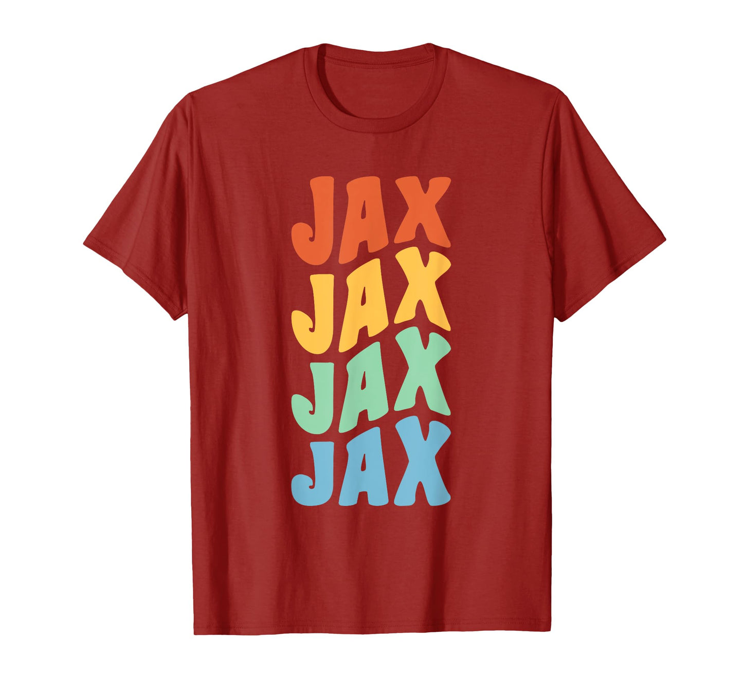 Jax First Name Retro Groovy Personalized T-Shirt