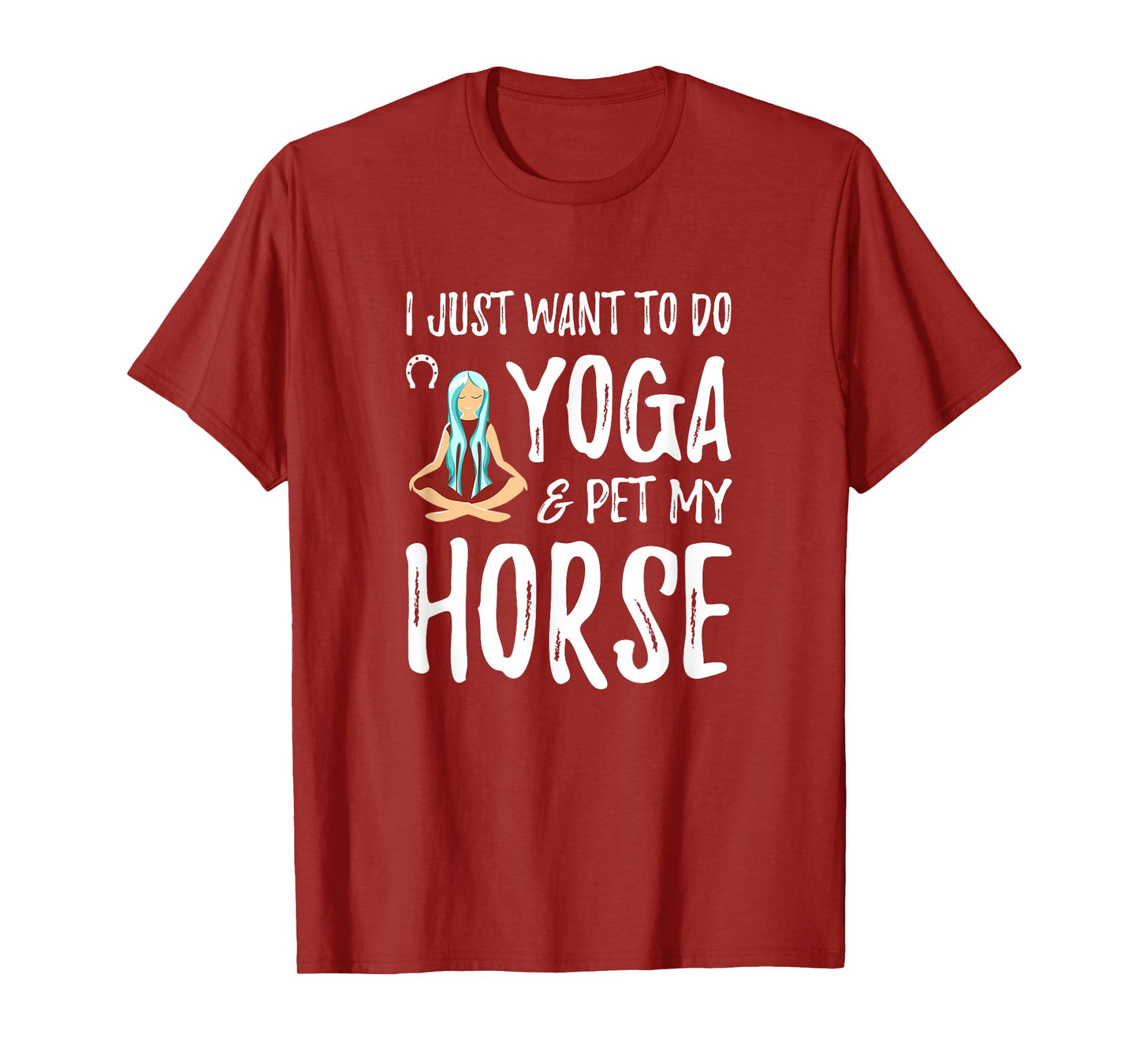 Yoga and Horse for Funny Horse Mom Gift Idea T-Shirt