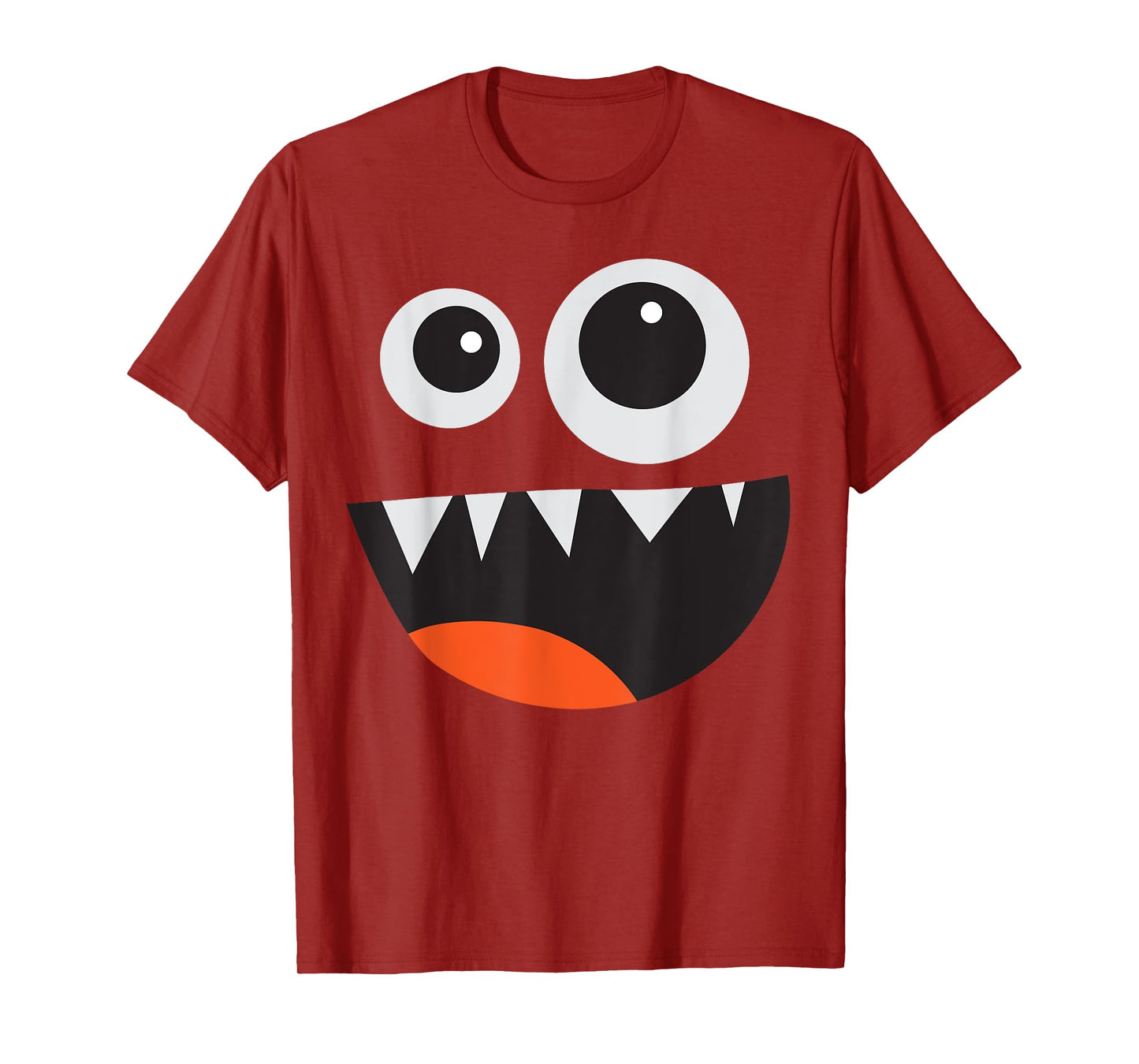 Men's Women's Cute Monster Face Costume Halloween T-Shirt