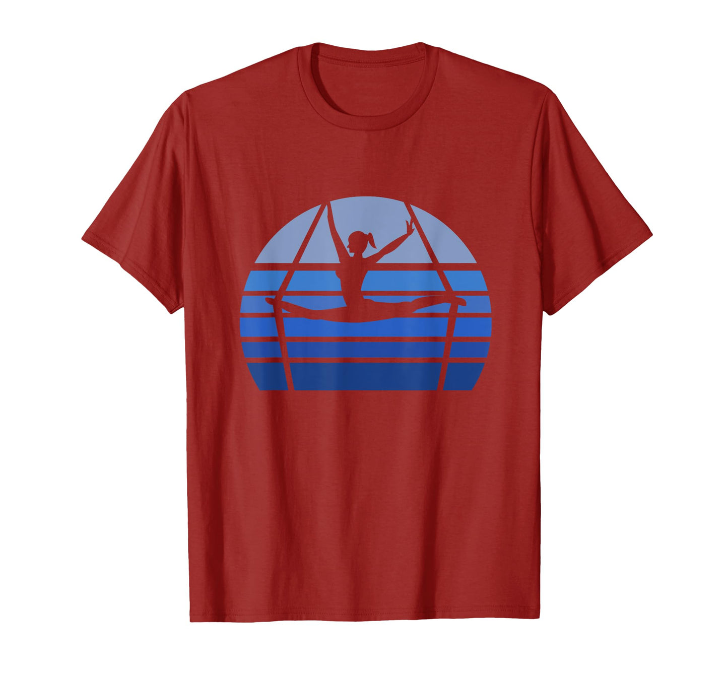 Retro Aerial Yoga Silhouette Lover Gift Aerialist Yogi Dance T-Shirt
