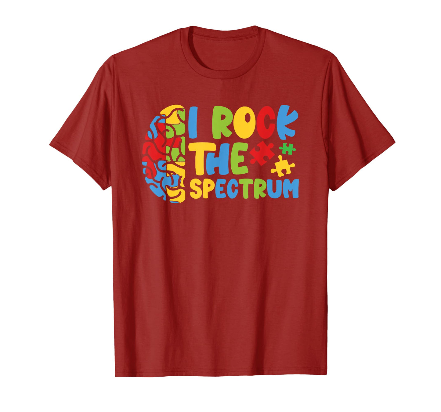 Autistic Autism Awareness Boys Toddler I Rock The Spectrum T-Shirt