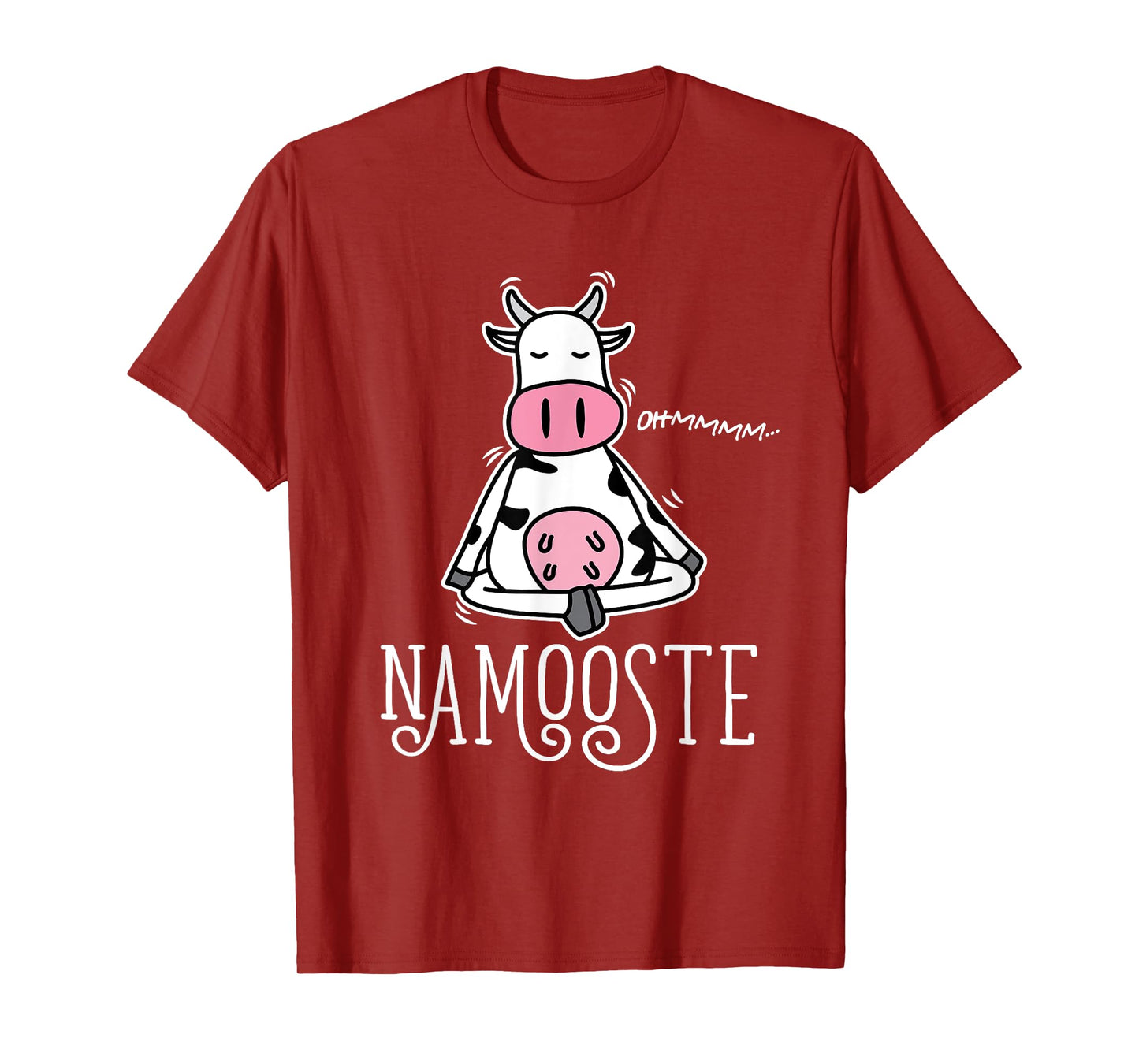 Namooste Cute Funny Silly Yoga Cow Namaste T-Shirt
