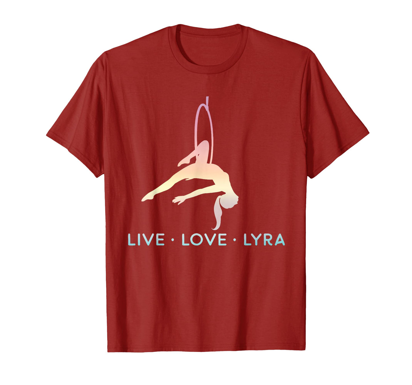 Love Aerial Hoop, Lyra, Live Acrobat Aerial Yoga Gifts T-Shirt