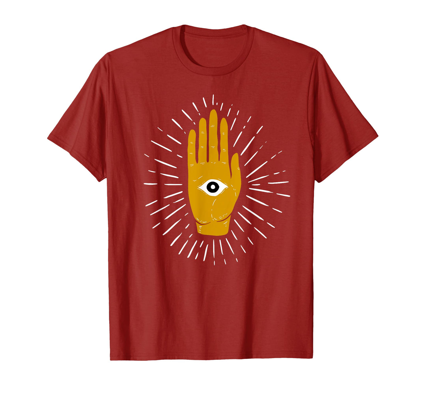 Spiritual Mystic Eye Third Eye All Seeing Eye Hamsa Hand T-Shirt