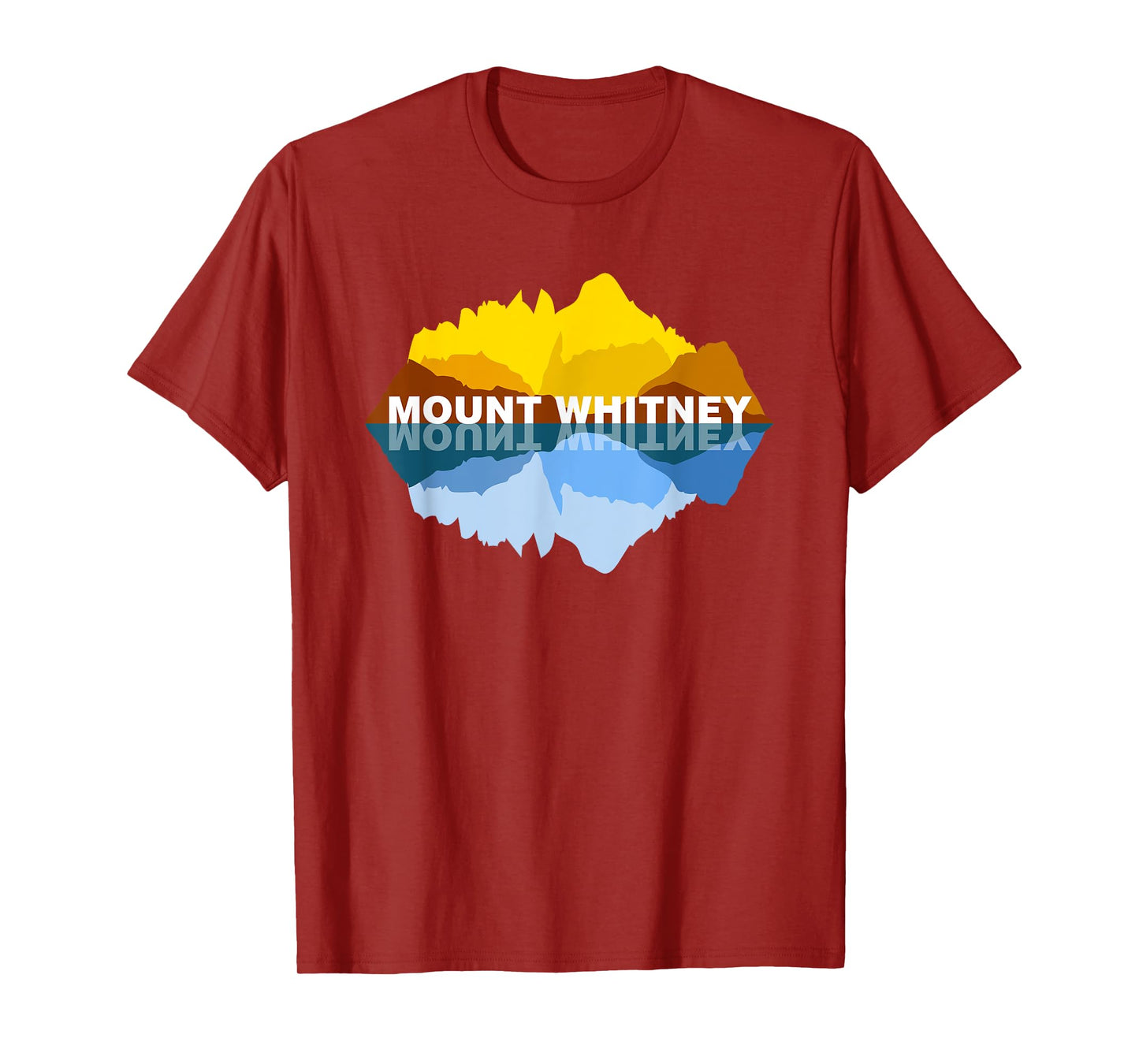 Mt Whitney California Mountain Reflections - Nature Souvenir T-Shirt