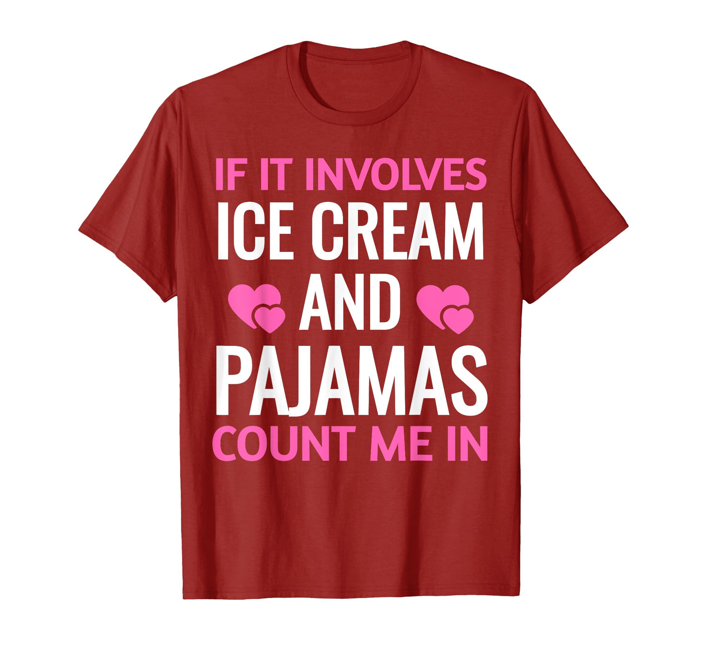 Ice Cream And Pajamas Sleepover Party Lover Funny Shirt Men Women Kids T-Shirt