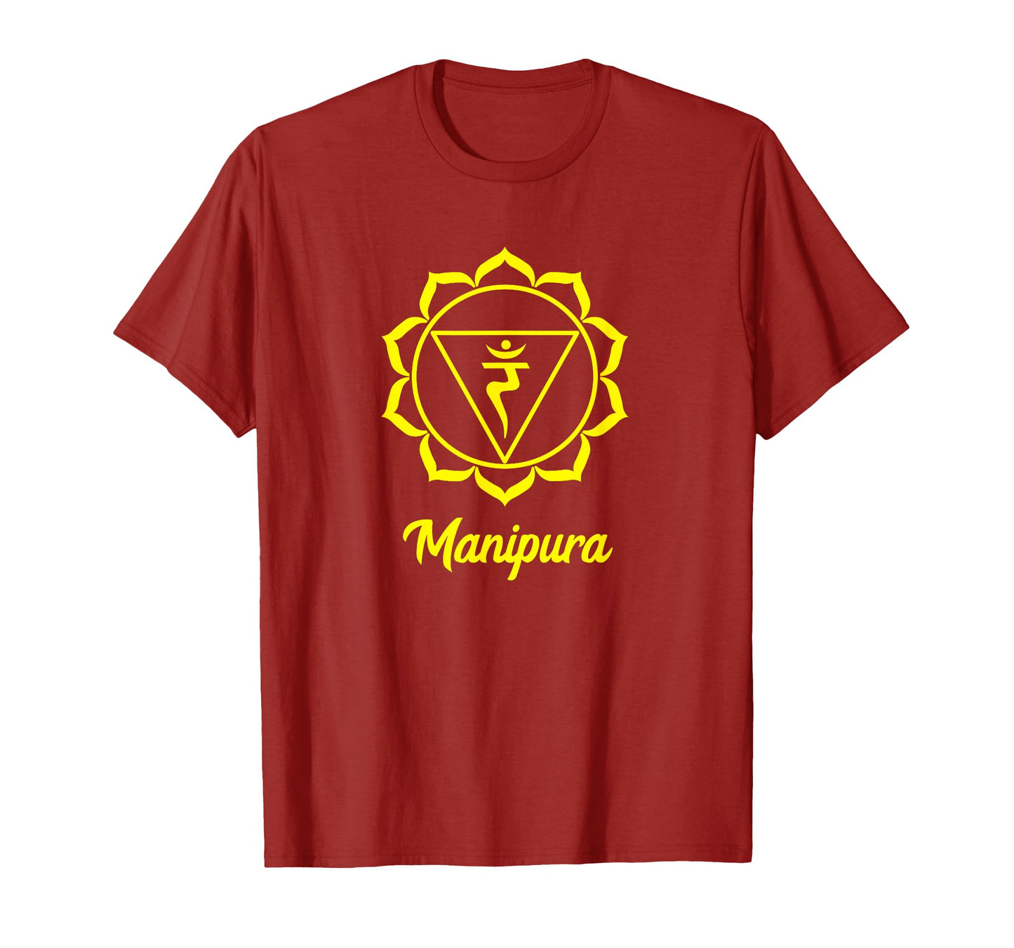 Solar Plexus Chakra Symbol Yellow Manipura Yogi Yoga T-Shirt