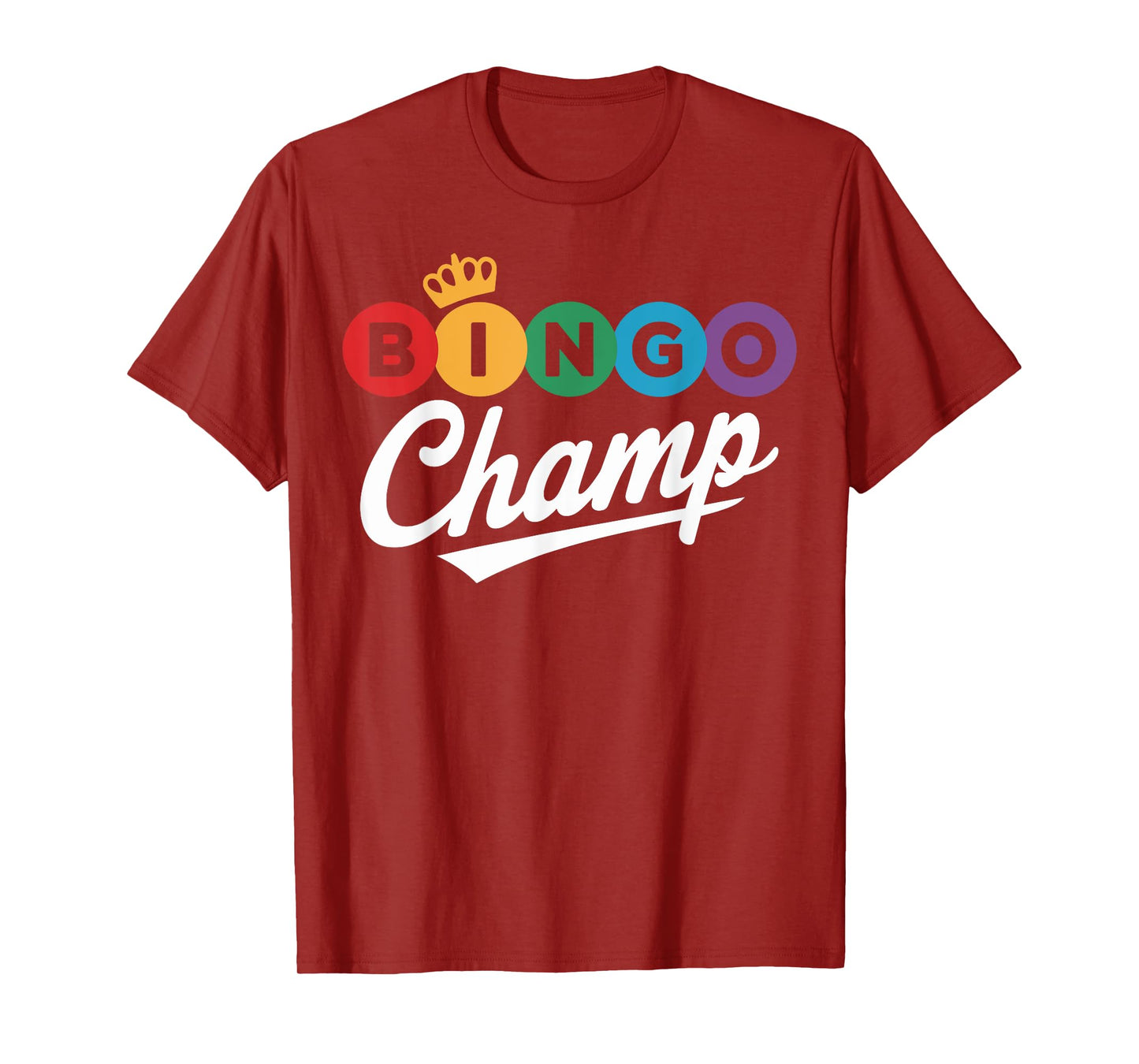 Bingo Champion Winning Strategy Fun Game Night Vibes T-Shirt