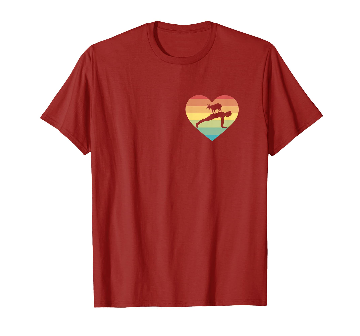 Goat Yoga Heart nny Meditation Zen Namaste Goat Yoga Girls T-Shirt