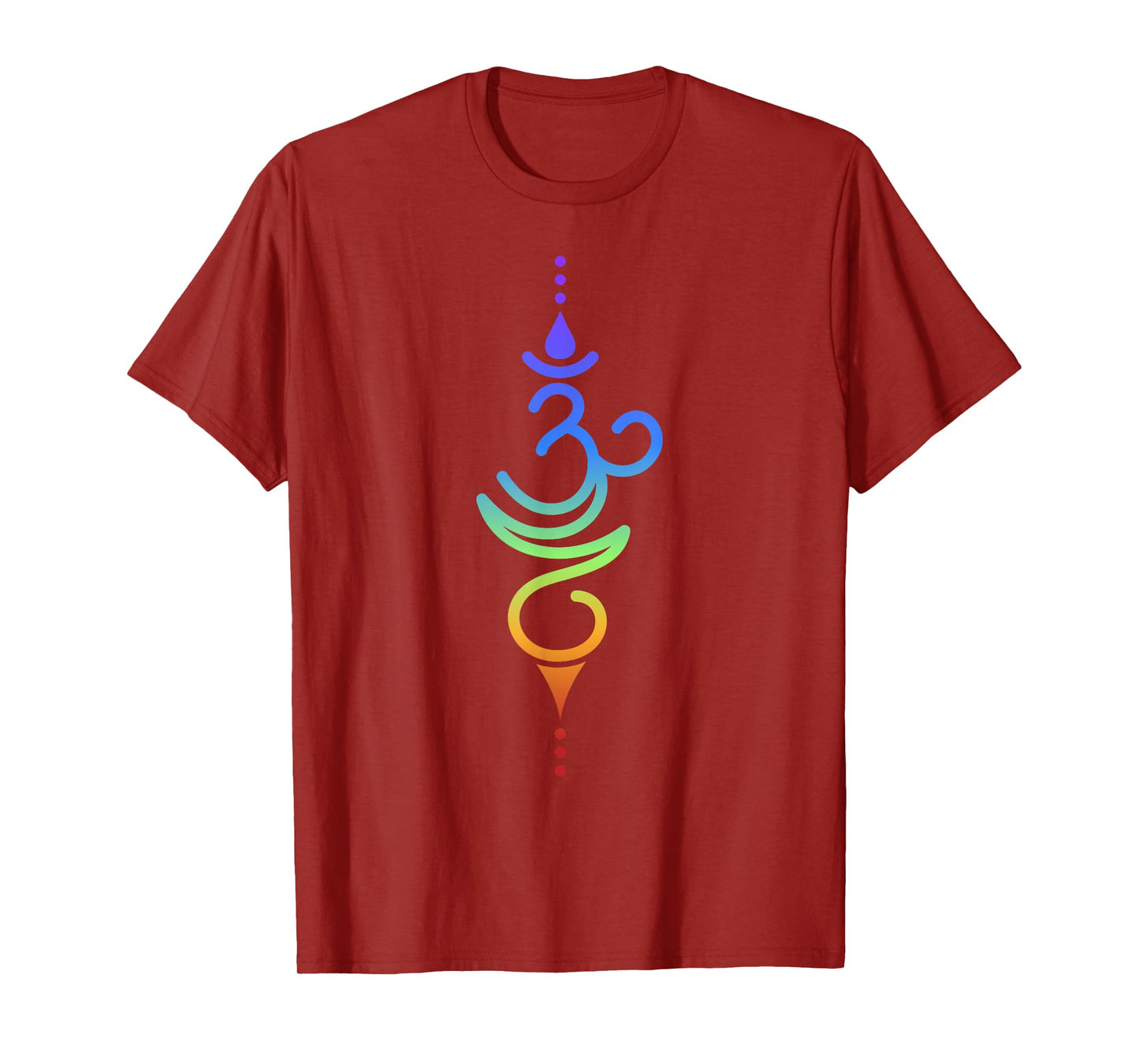 Colorful Om Symbol Spiritual Energy Design T-Shirt