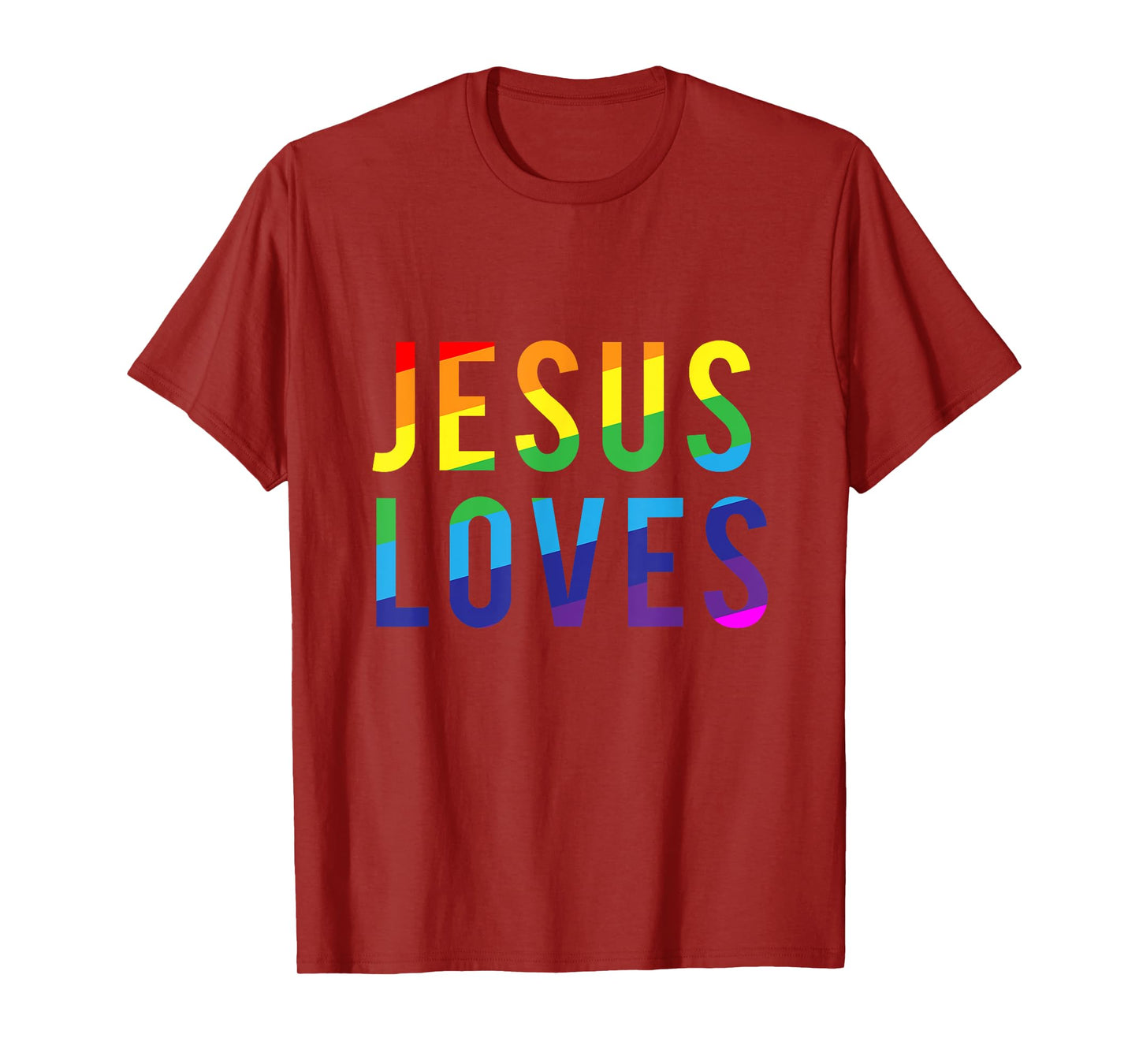 Jesus Loves Gay Pride Shirt T-Shirt