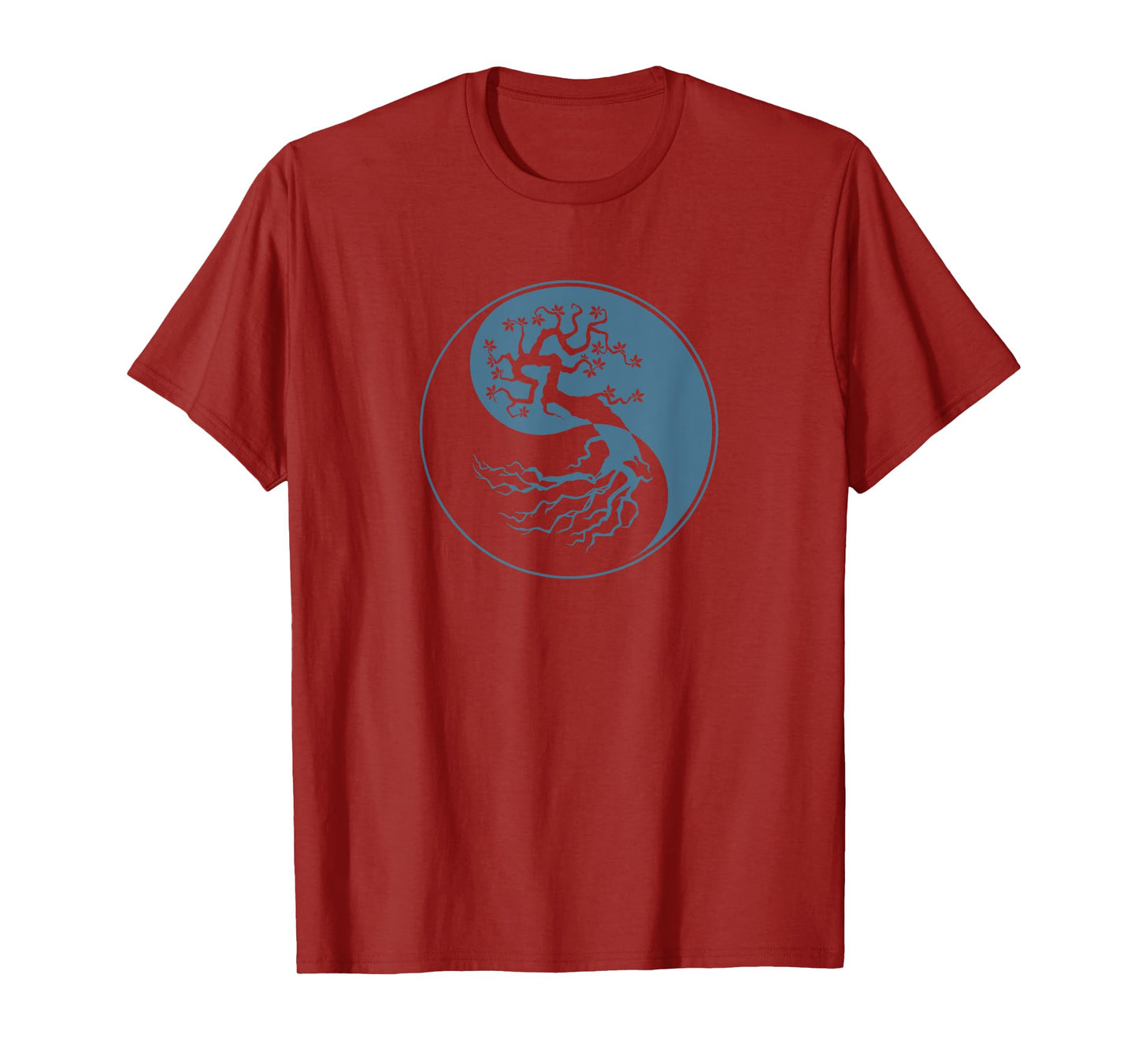 Tree Of Life Yin Yang Symbol Funny Bonsai Zen Gift Men Women T-Shirt