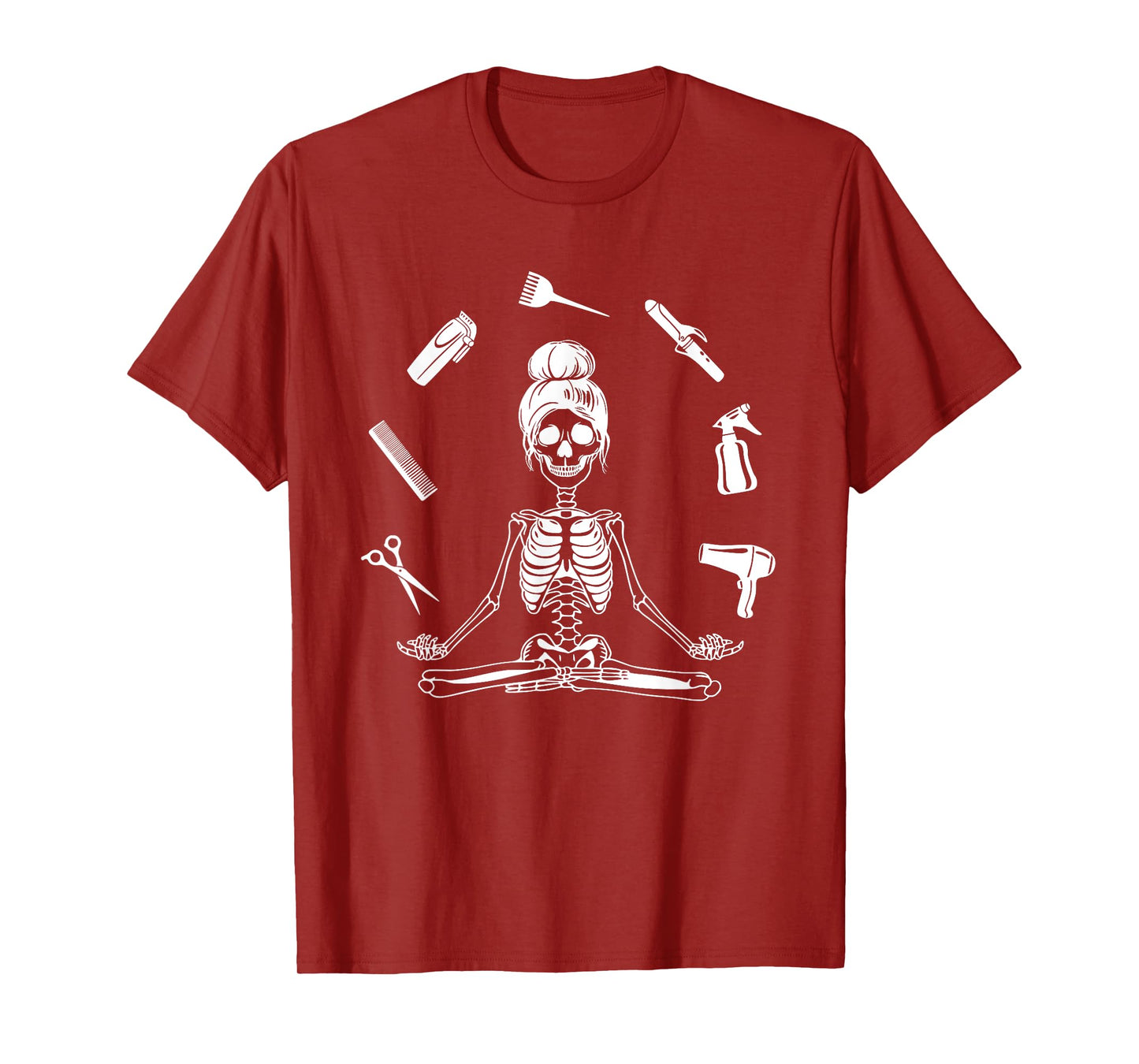 Hair Stylist Skeleton Hairdresser Hairstylist T-Shirt