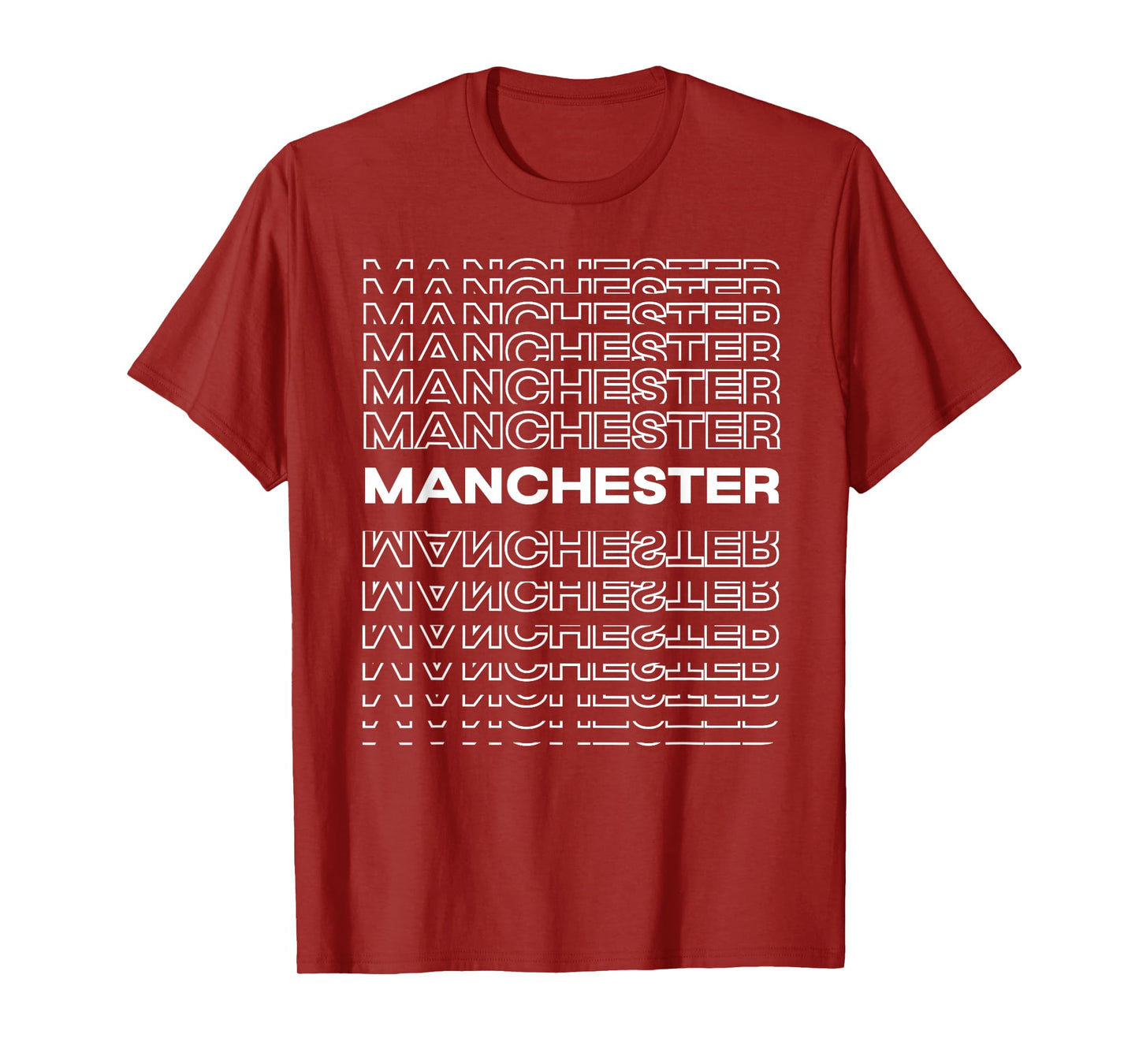 Minimalist City - United Kingdom Modern Manchester T-Shirt