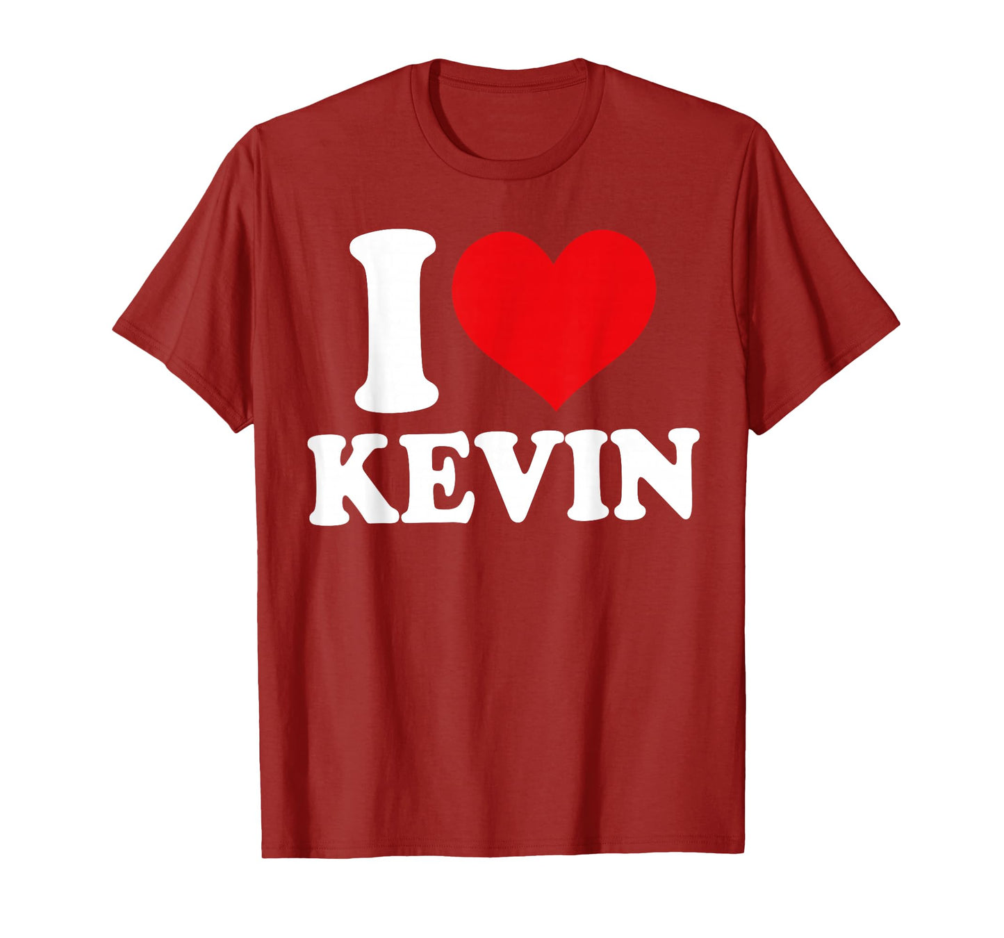 I Love Kevin, I Heart Kevin, Red Heart Valentine T-Shirt