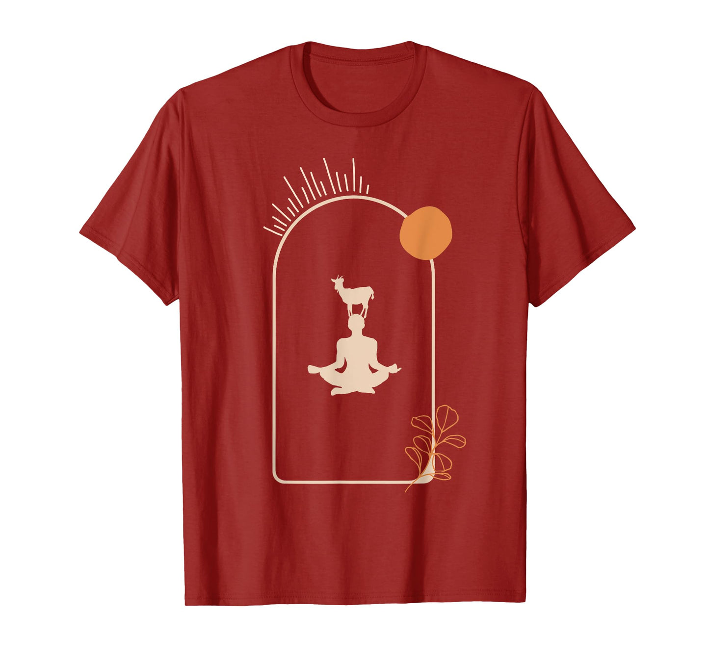 Goat Yoga Boho Vintage Style T-Shirt