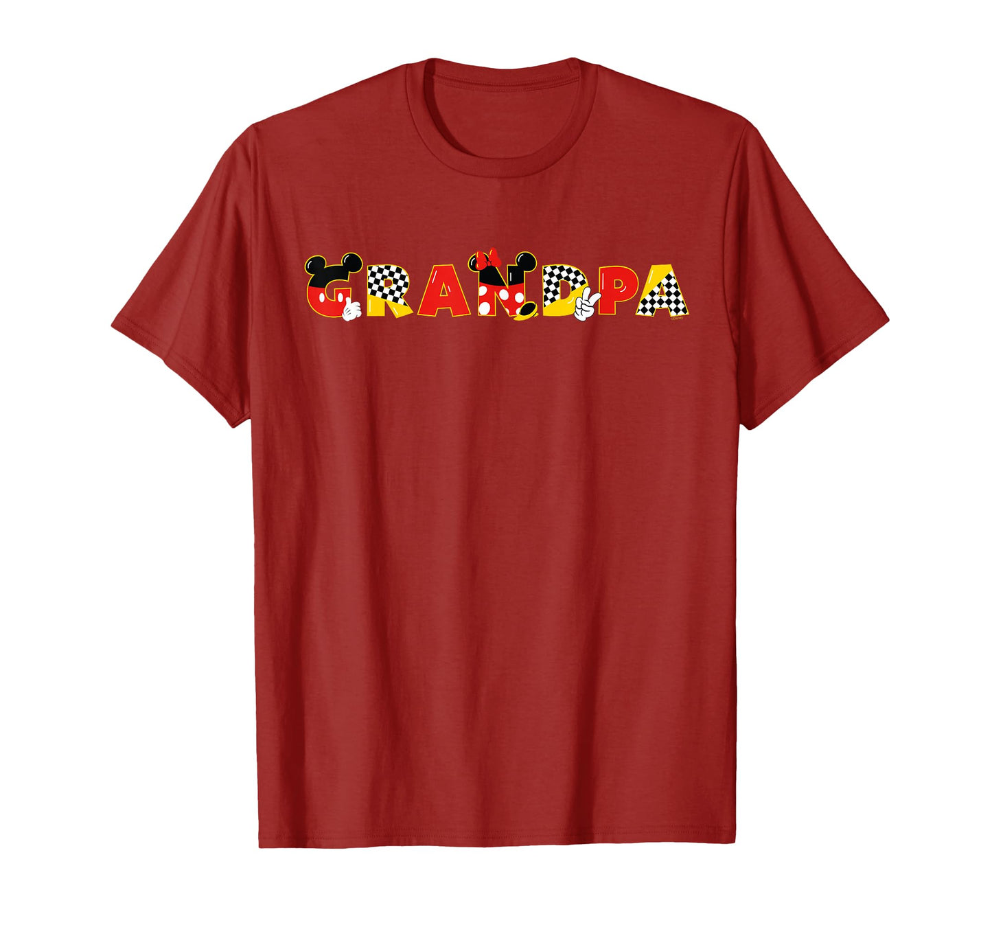 Disney Mickey & Minnie Grandpa Gift Family Trip Vacation T-Shirt