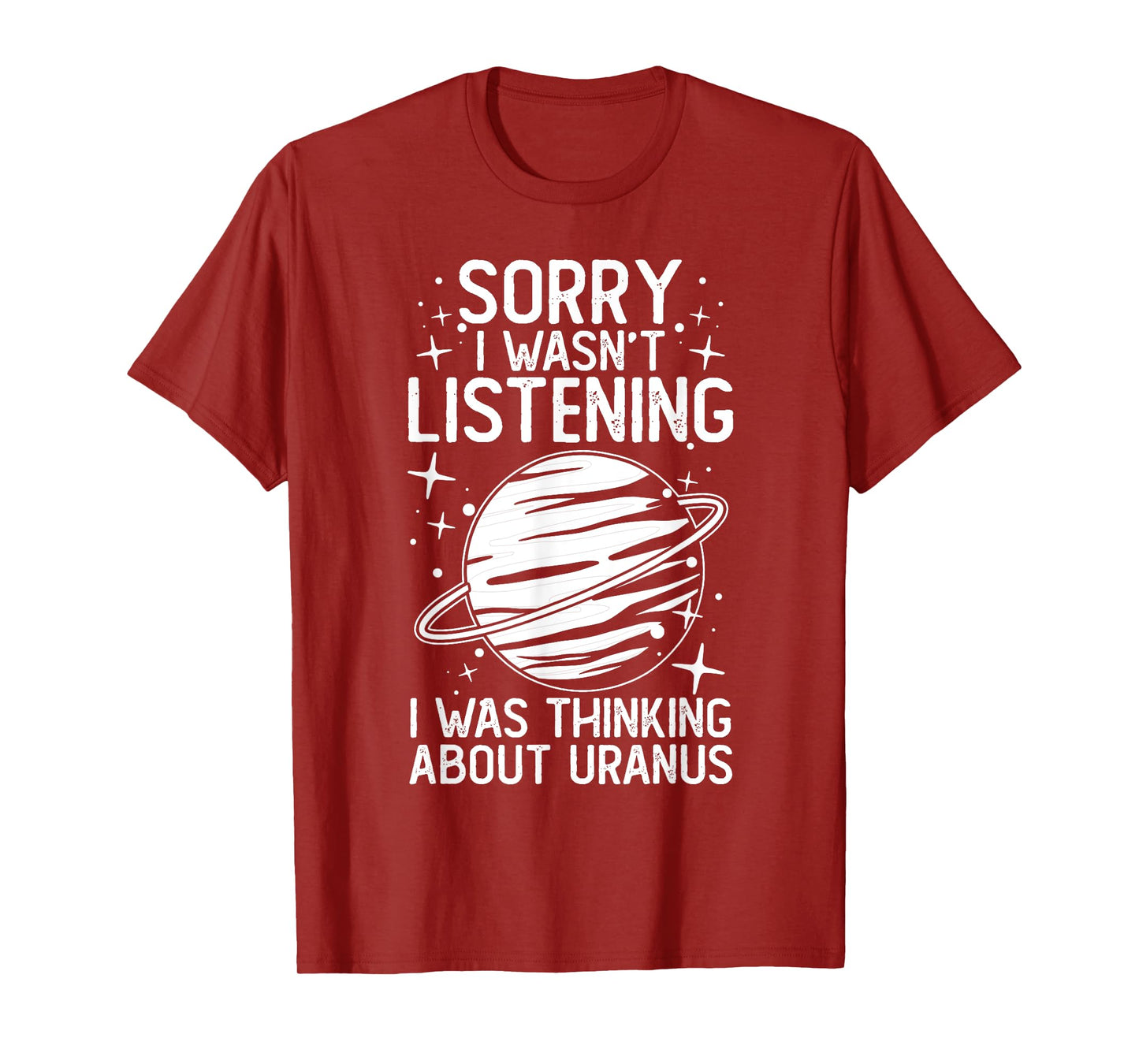 Uranus Planet Ring Solar System Gas Atmosphere Space T-Shirt