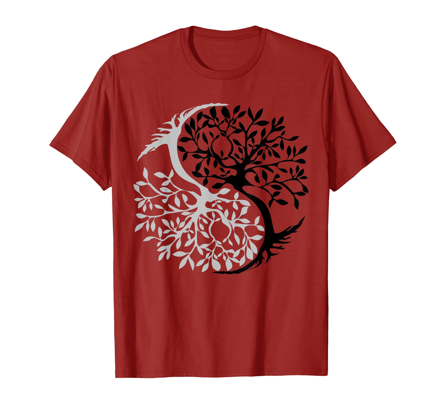 Tree Of Life Yin Yang Symbol Funny Bonsai Zen Gift Men Women T-Shirt