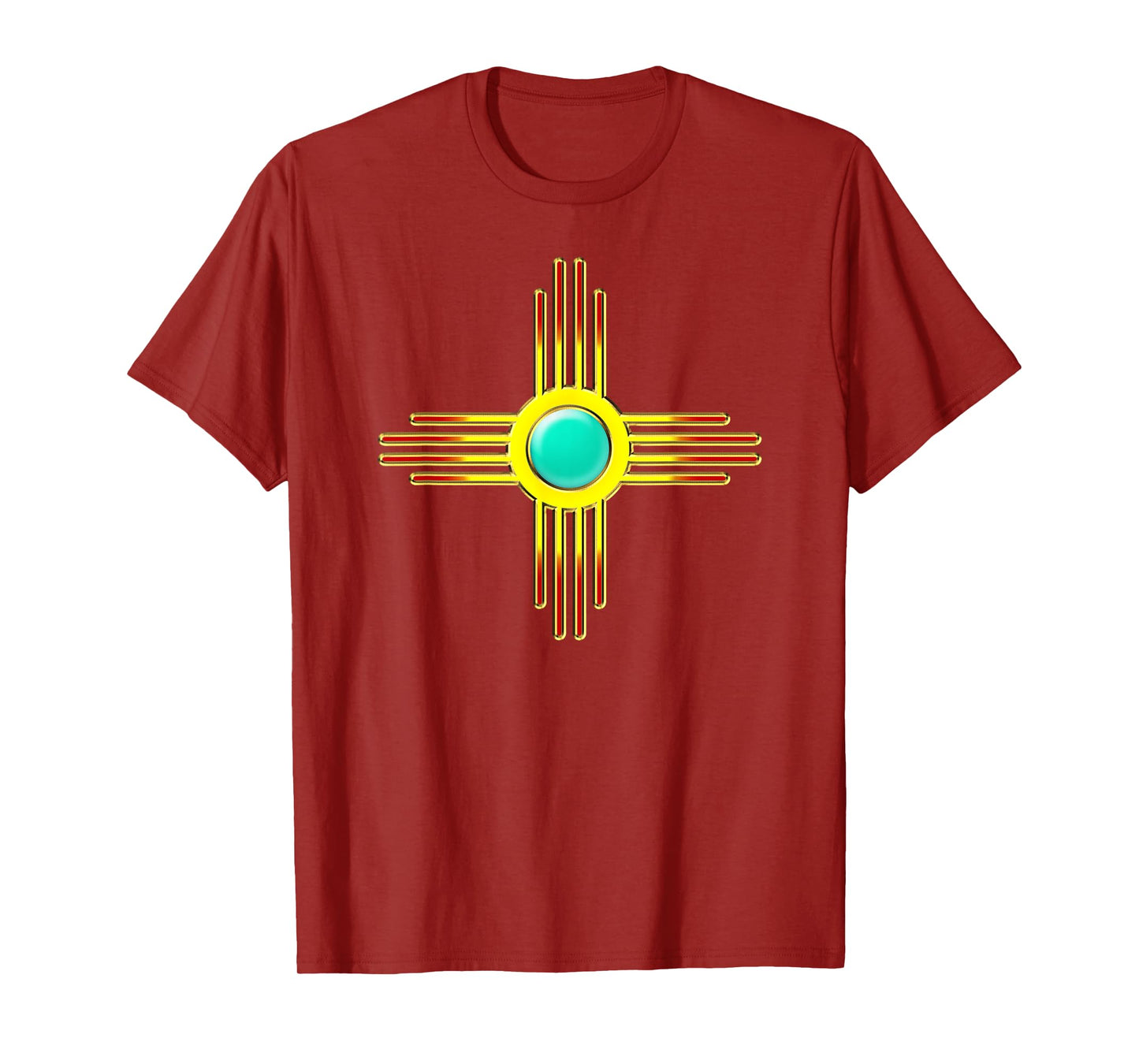 Zia Symbol New Mexico State Flag Banner Sun First Nation T-Shirt