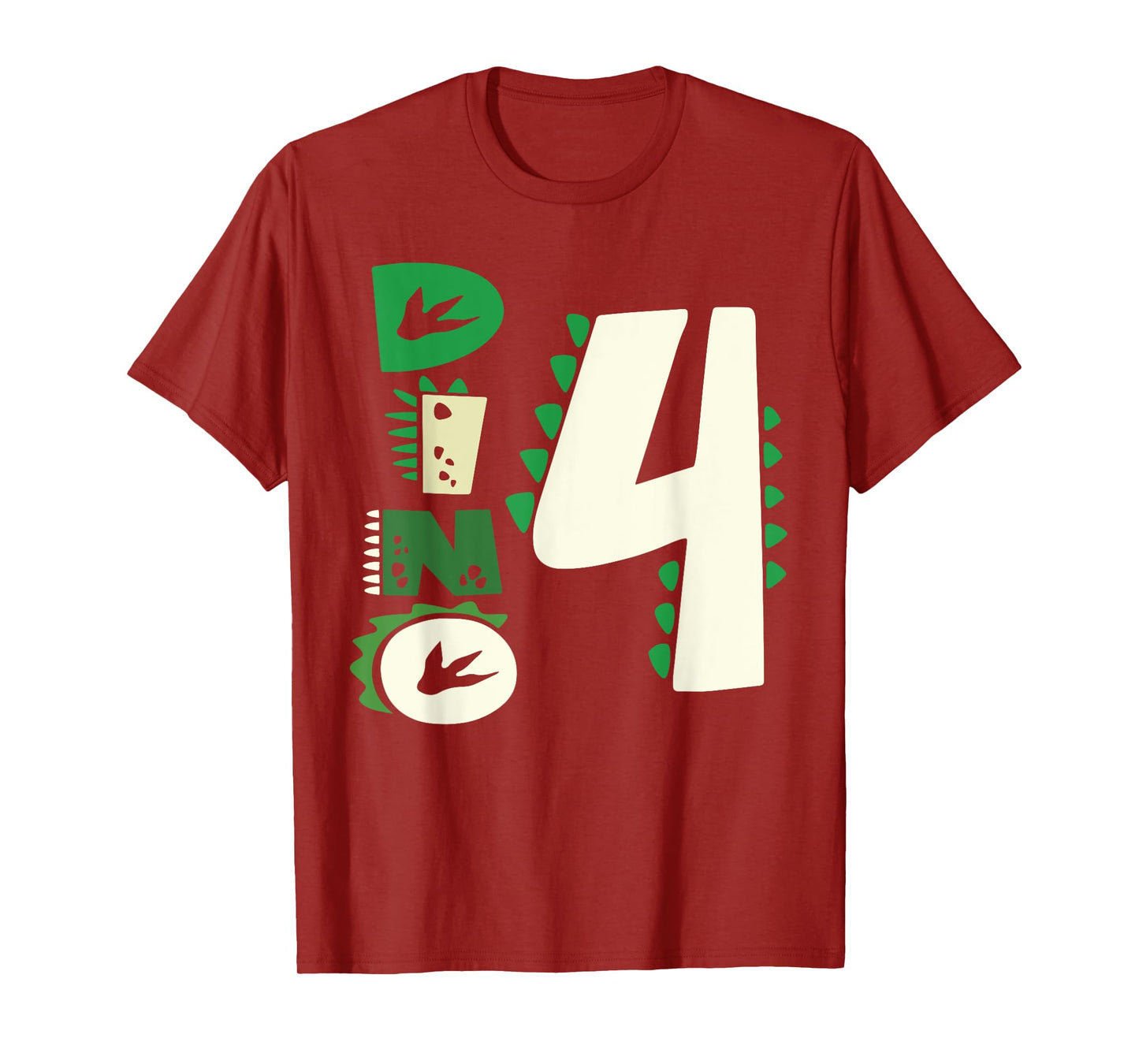 Dino Four Birthday Saurus Dinosaur Birthday Mom Dad Kids T-Shirt