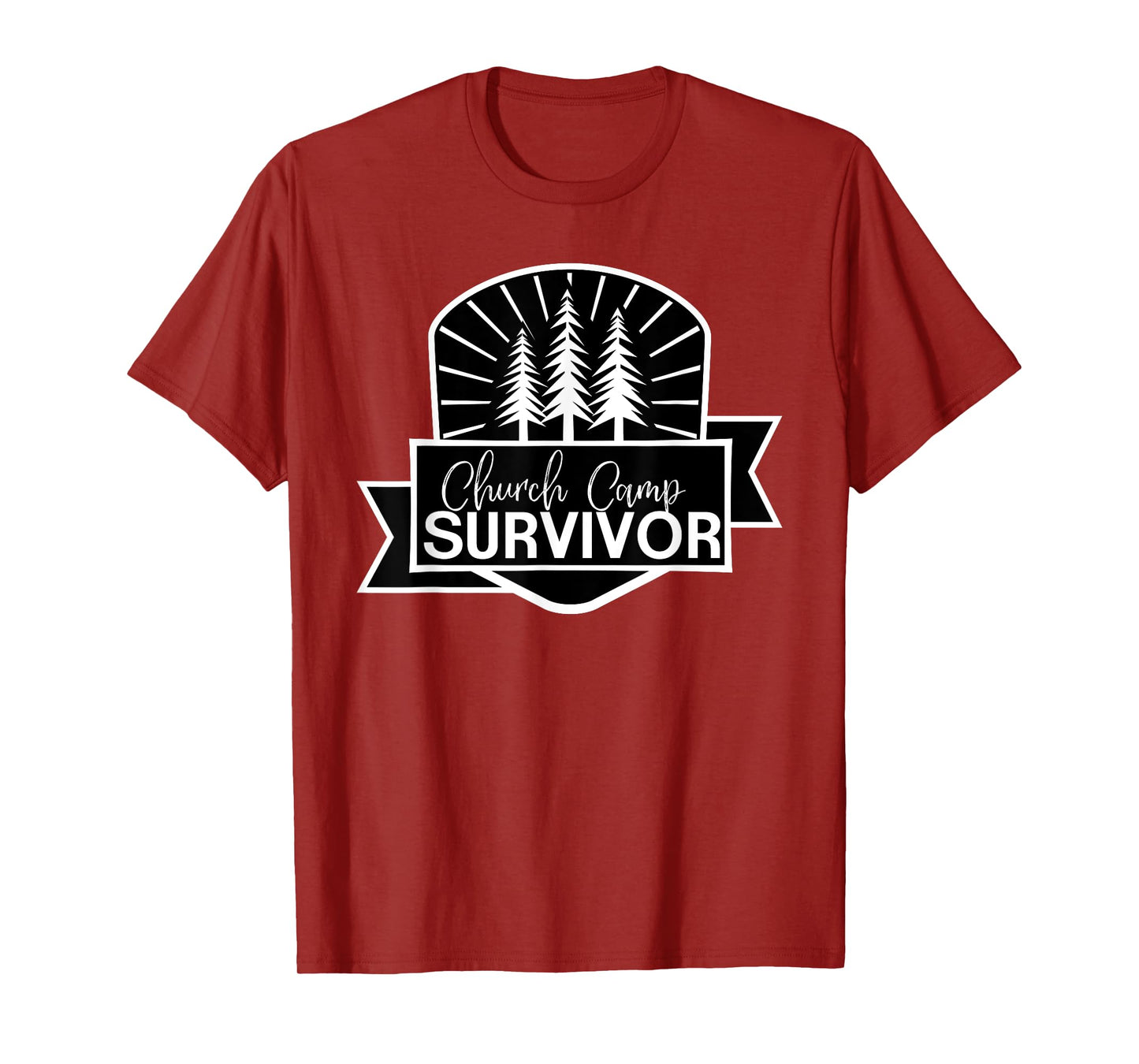 Church Camp Survivor I Survived Summer Camp Christian Tee T-Shirt